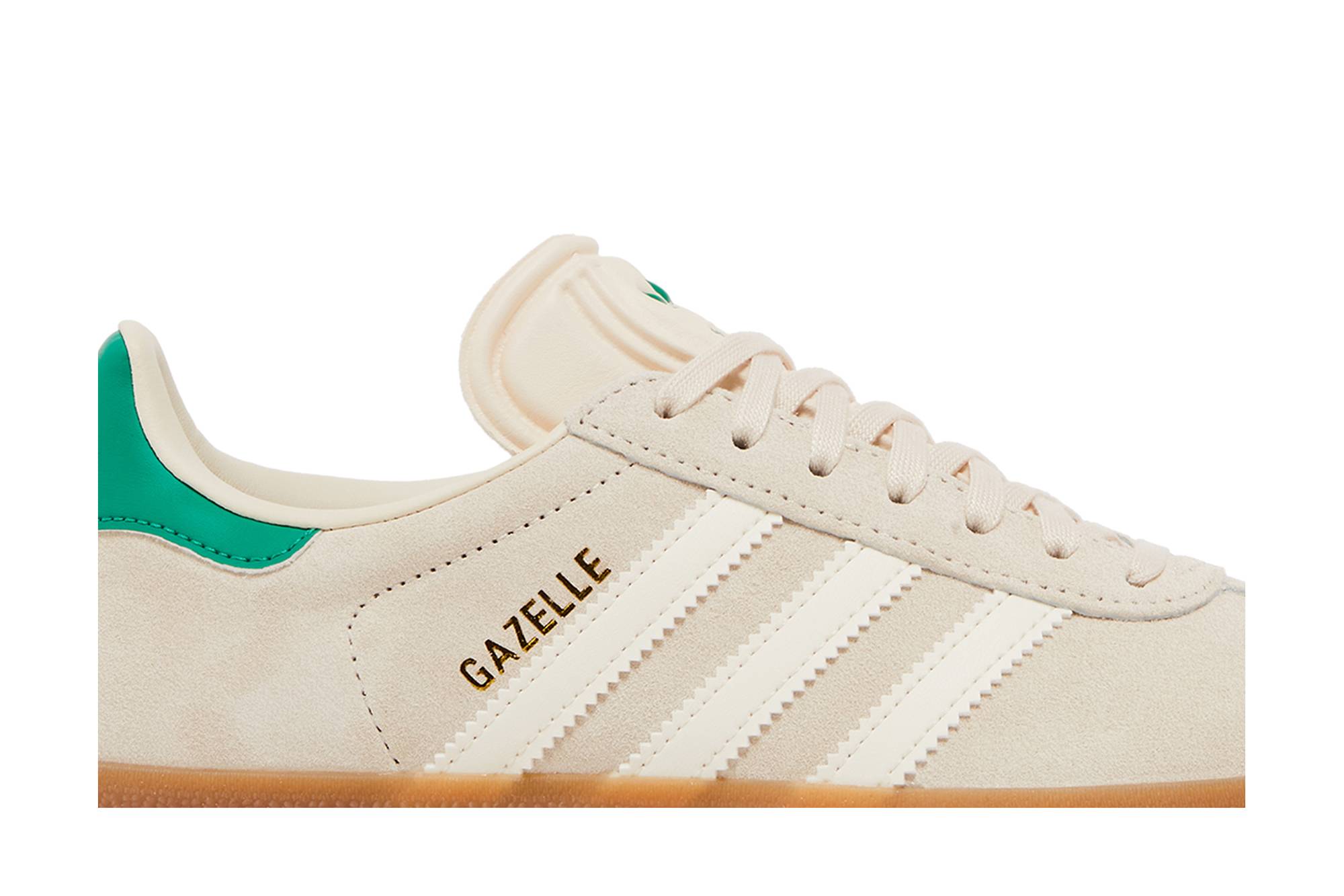 (Women) adidas Gazelle 'Wonder White Green' IF3235 - Image 2