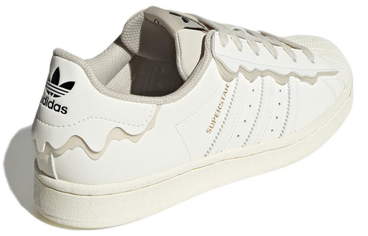 (Women) adidas originals Superstar Sneakers Creamy GW4441 Moroen - Image 4