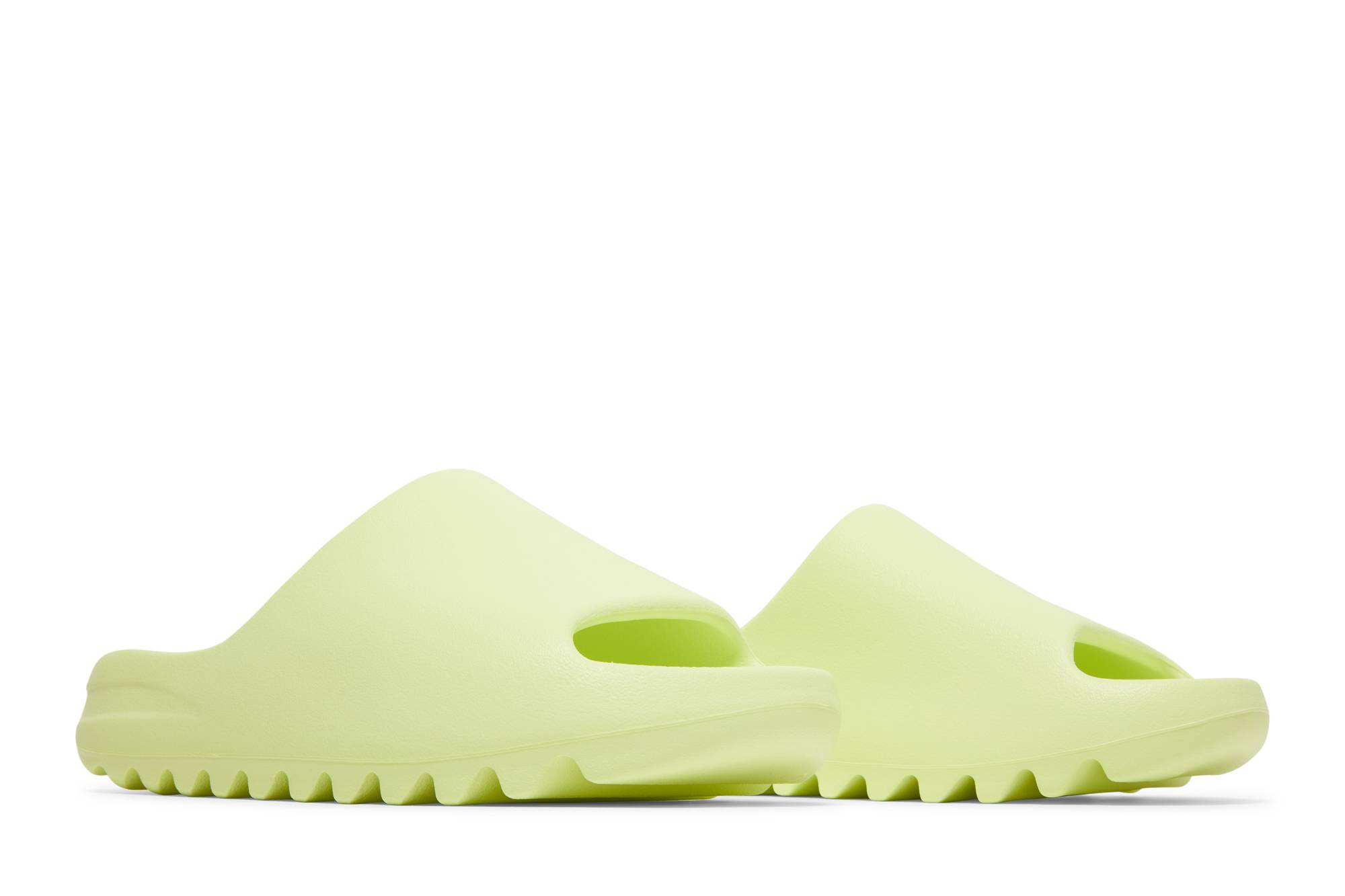 adidas Yeezy Slides 'Glow Green' (2022) (Restock) HQ6447 - Image 8