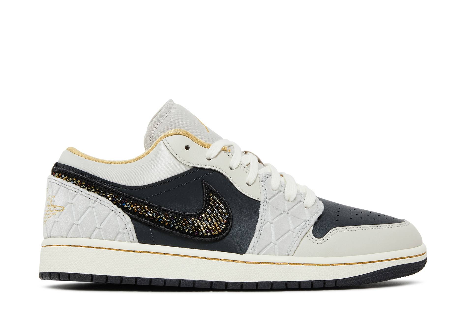 Air Jordan 1 Low 'Beaded Swoosh' DV1762-001
