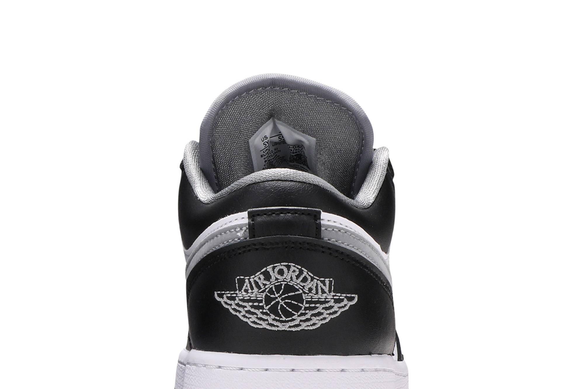 (Grade School) Air Jordan 1 Low Black Medium Grey 553560-040 Coiloa - Image 7
