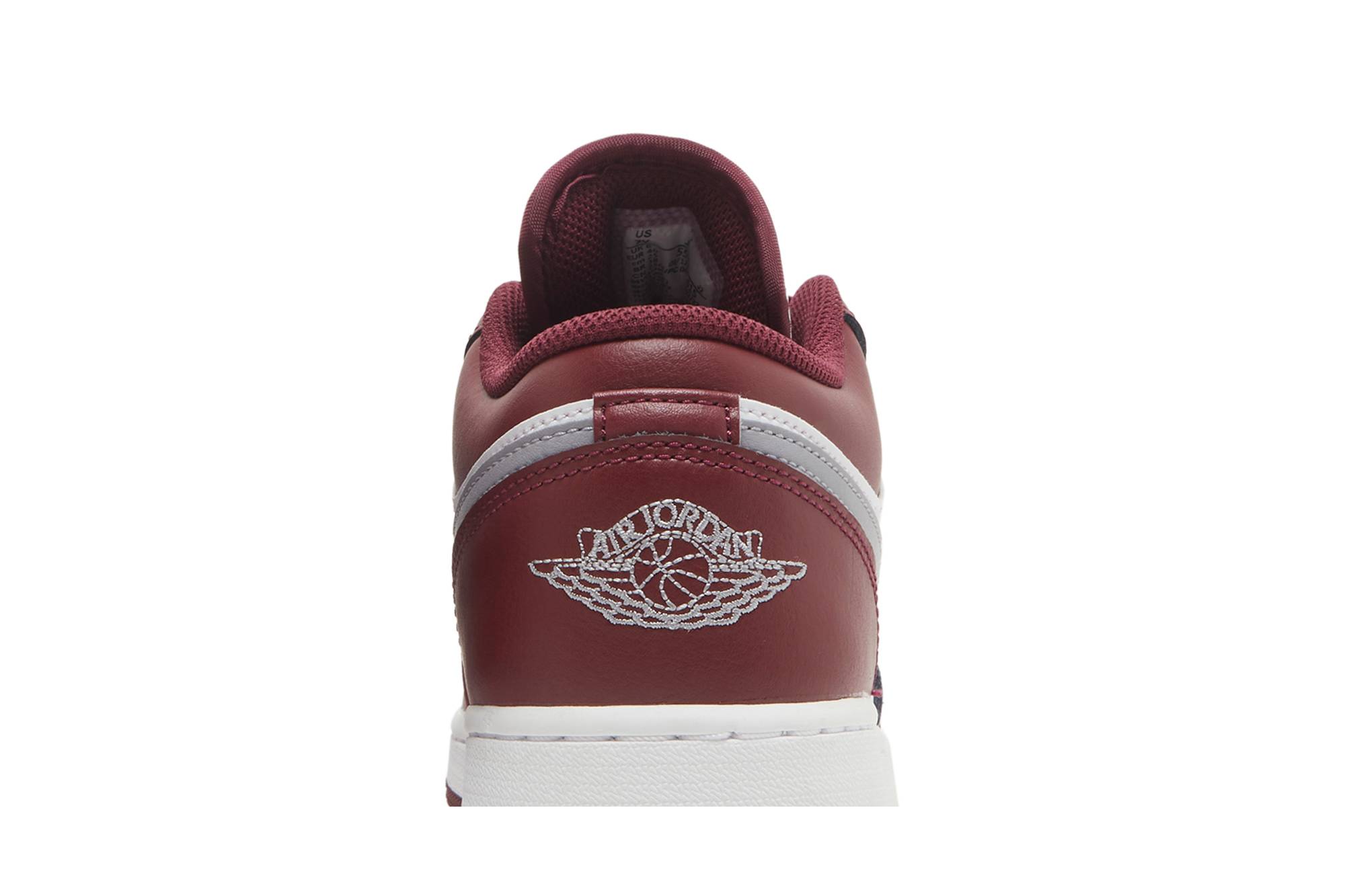 (Grade School) Air Jordan 1 Low Bordeaux 553560-615 Coiloa - Imagem 7