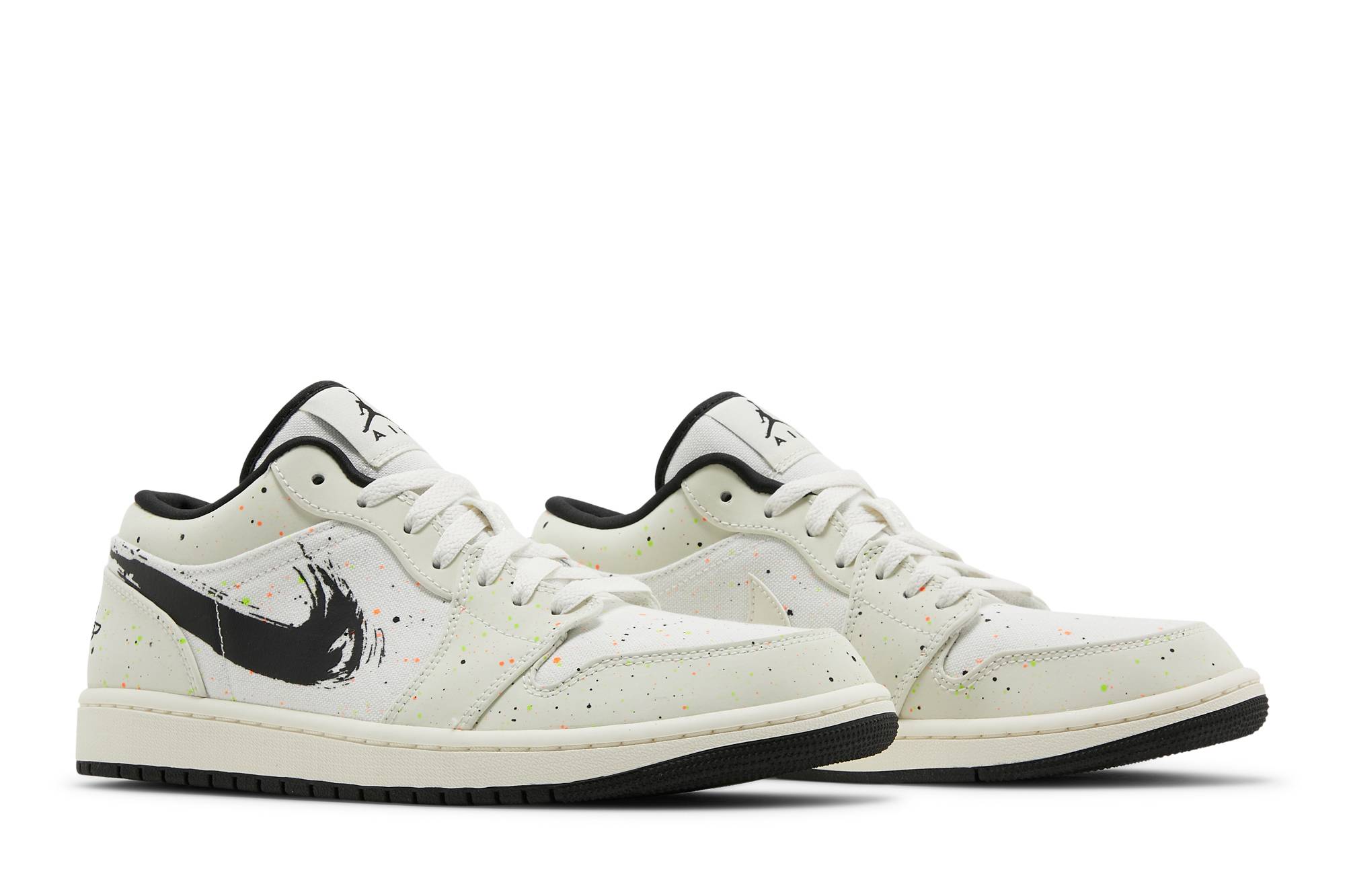 Air Jordan 1 Low Brushstroke Swoosh - Paint Splatter DM3528-100 Moroen - Image 8