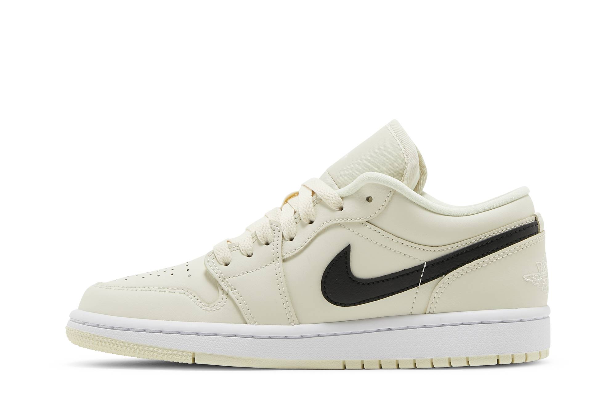 (Women) Air Jordan 1 Low Coconut Milk DC0774-121 Moroen - Image 3