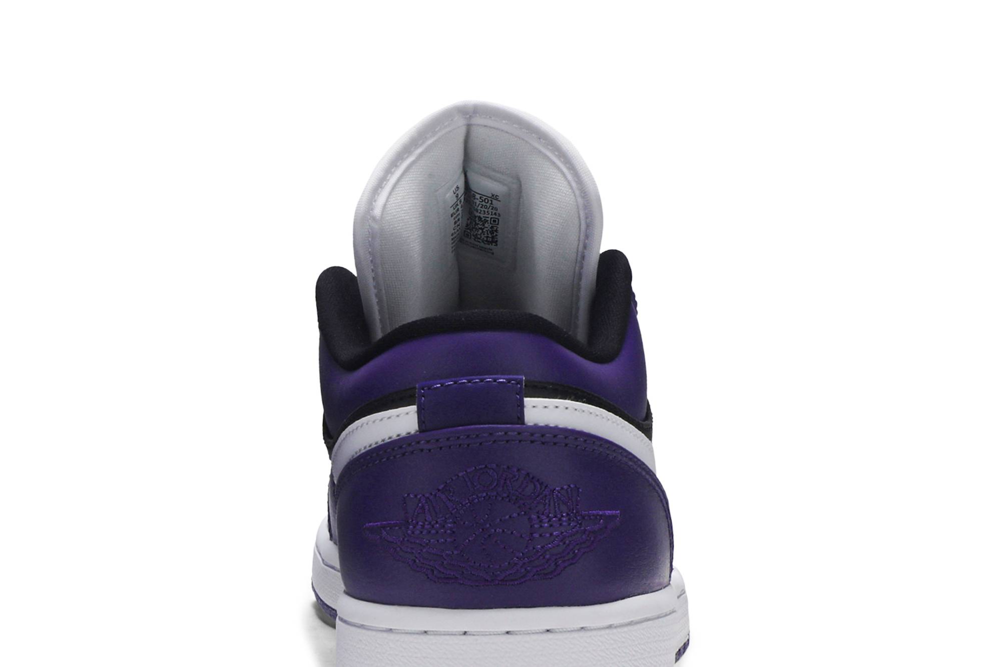 Air Jordan 1 Low Court Purple Black 553558-501 Moroen - Image 7