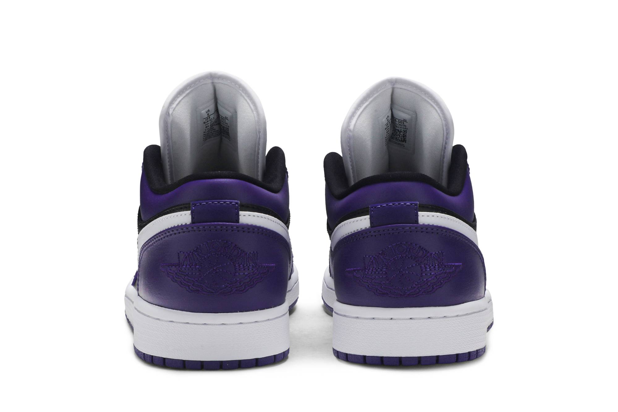 Air Jordan 1 Low Court Purple Black 553558-501 Moroen - Image 6