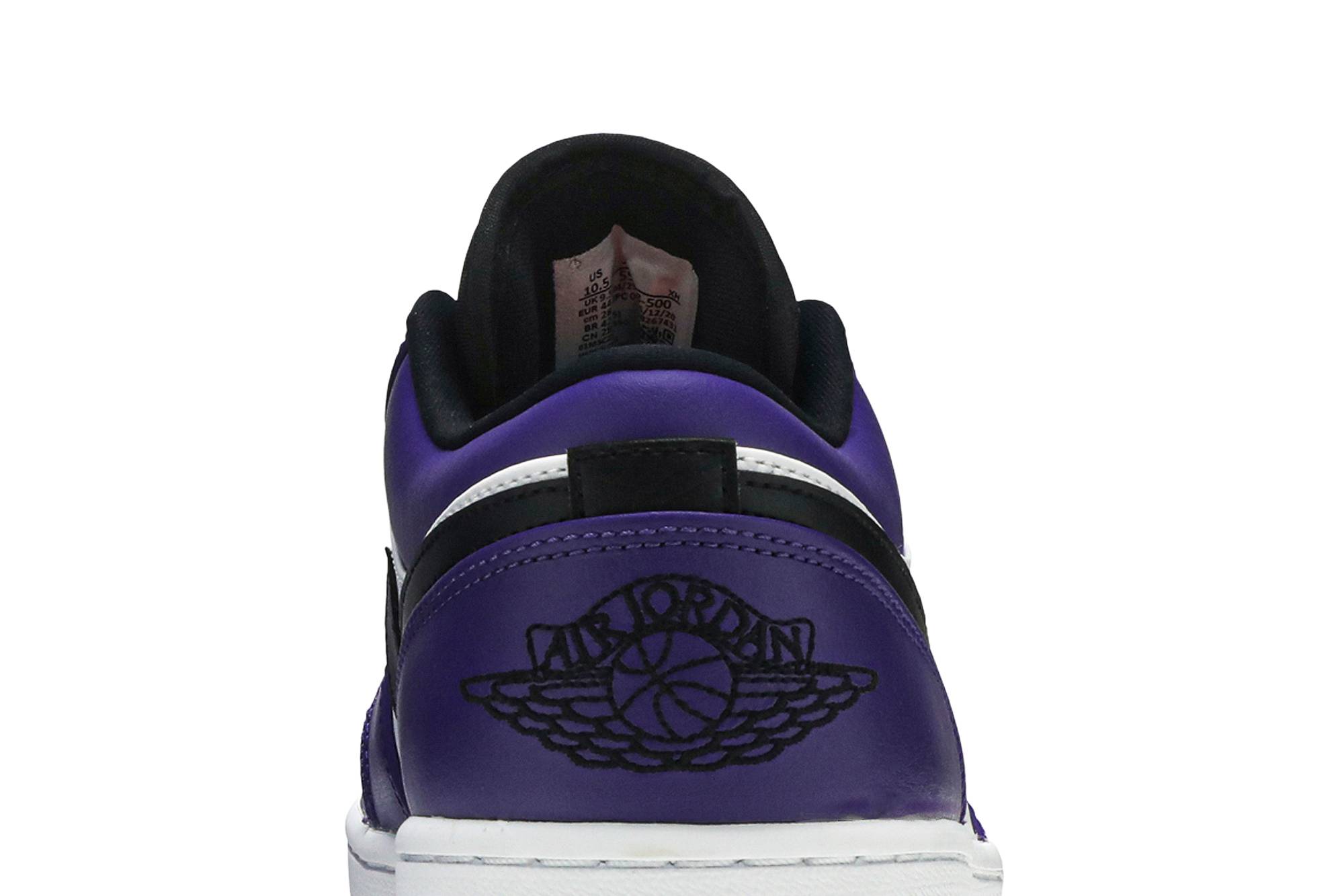 Air Jordan 1 Low 'Court Purple White' 553558-500 - Image 7