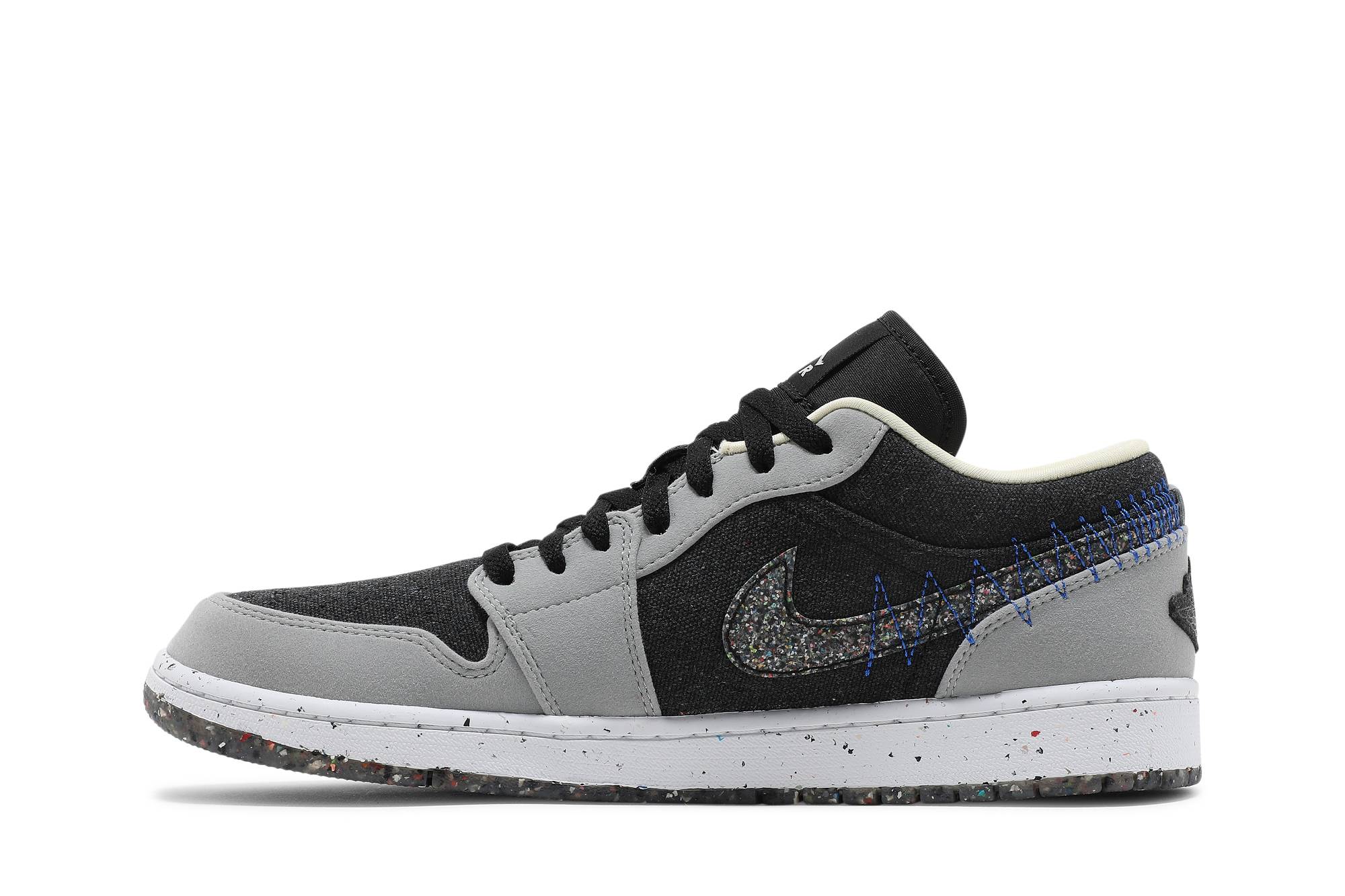 Air Jordan 1 Low Crater 'Black Grey' DM4657-001 - Image 3
