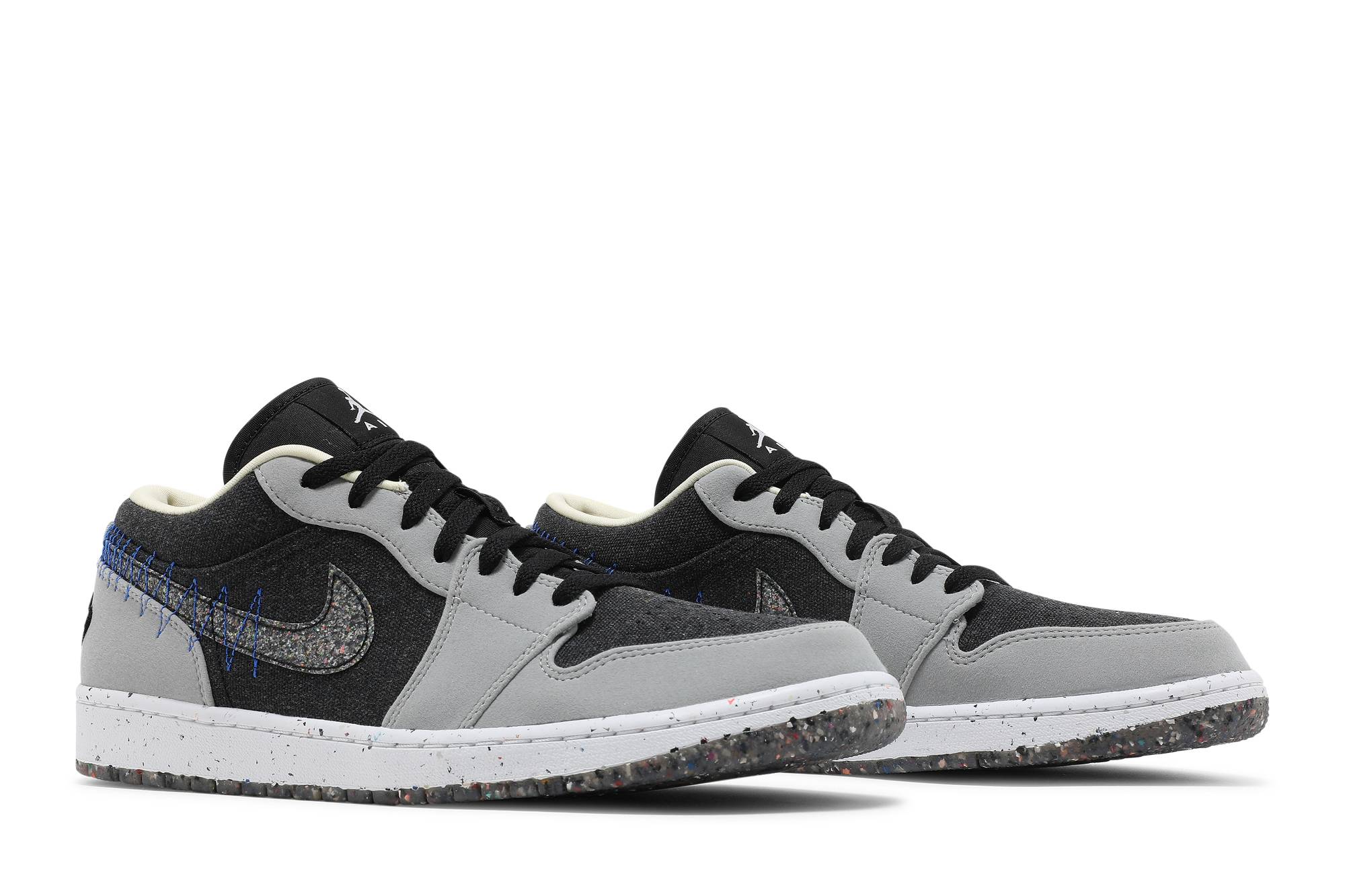 Air Jordan 1 Low Crater 'Black Grey' DM4657-001 - Image 8