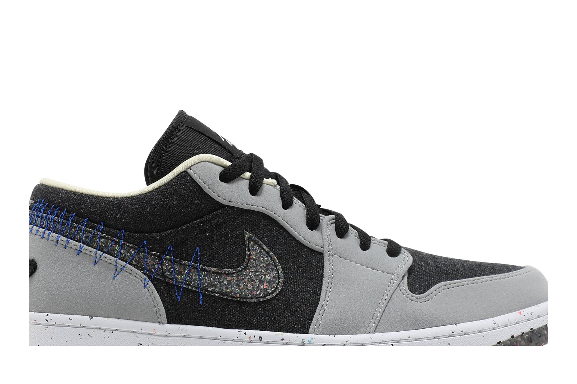 Air Jordan 1 Low Crater 'Black Grey' DM4657-001 - Image 2