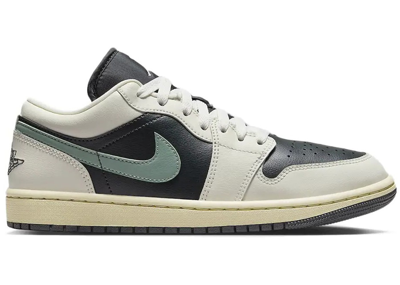 (Women) Air Jordan 1 Low Jade Smoke DC0774-001 Moroen