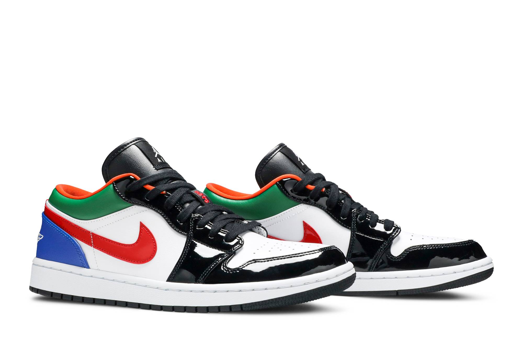 (Women) Air Jordan 1 Low Multi-Color Black Toe CZ4776-101 - Image 8