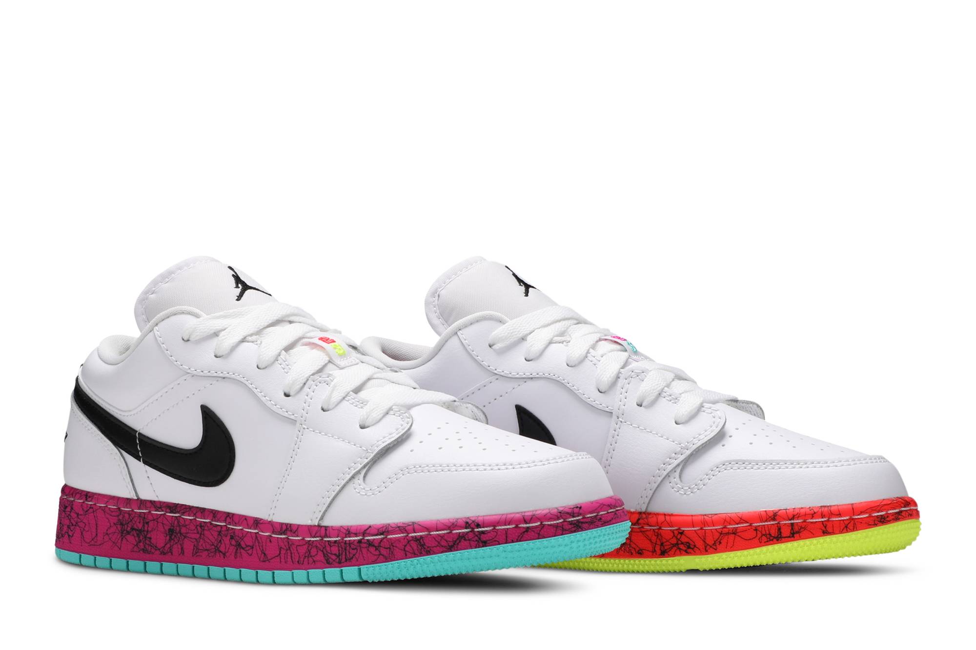 (Grade School) Air Jordan 1 Low 'Multi-Color' CV9548-100 - ภาพ 8