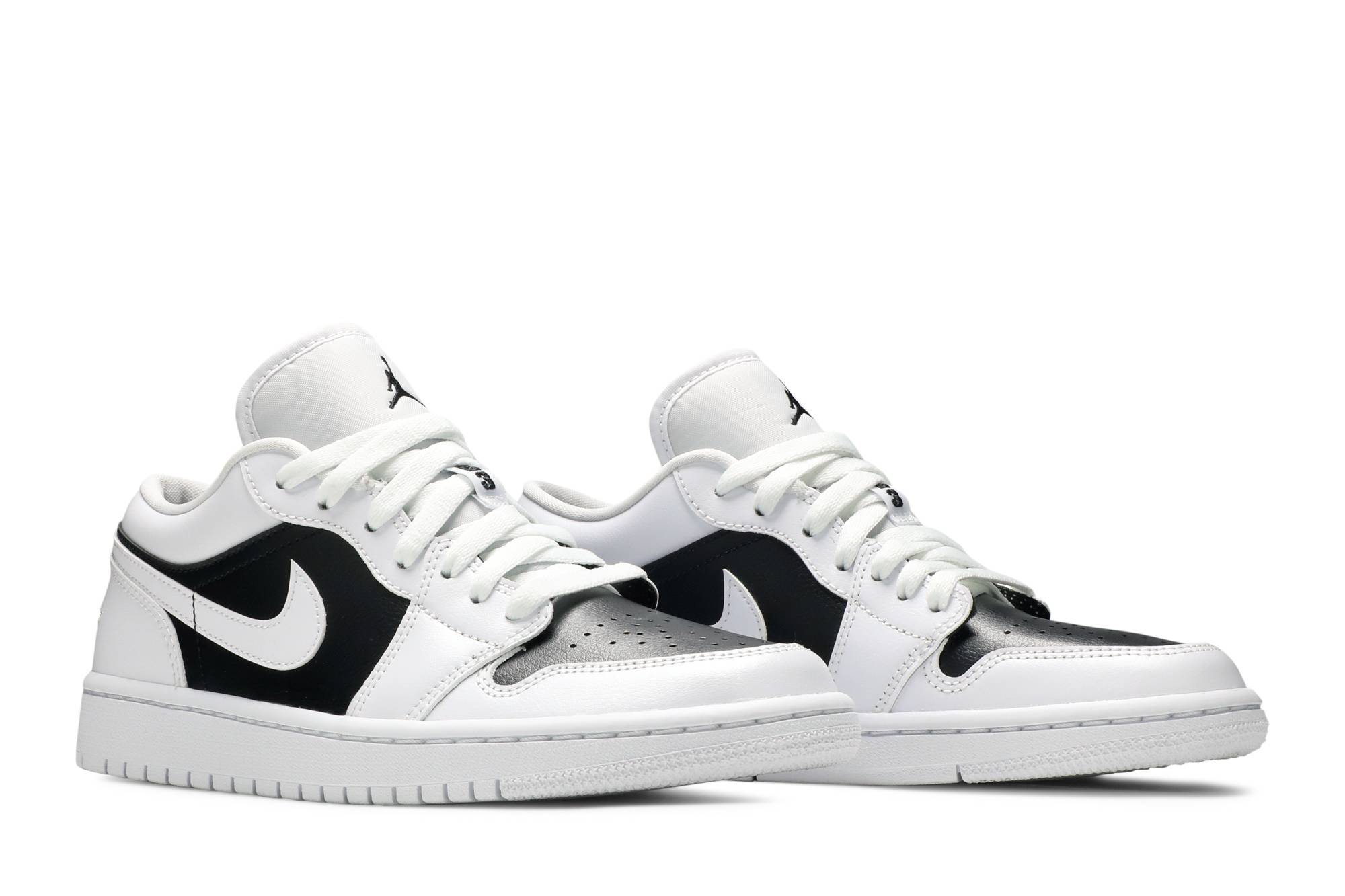 (Women) Air Jordan 1 Low Panda DC0774-100 Moroen - Image 8