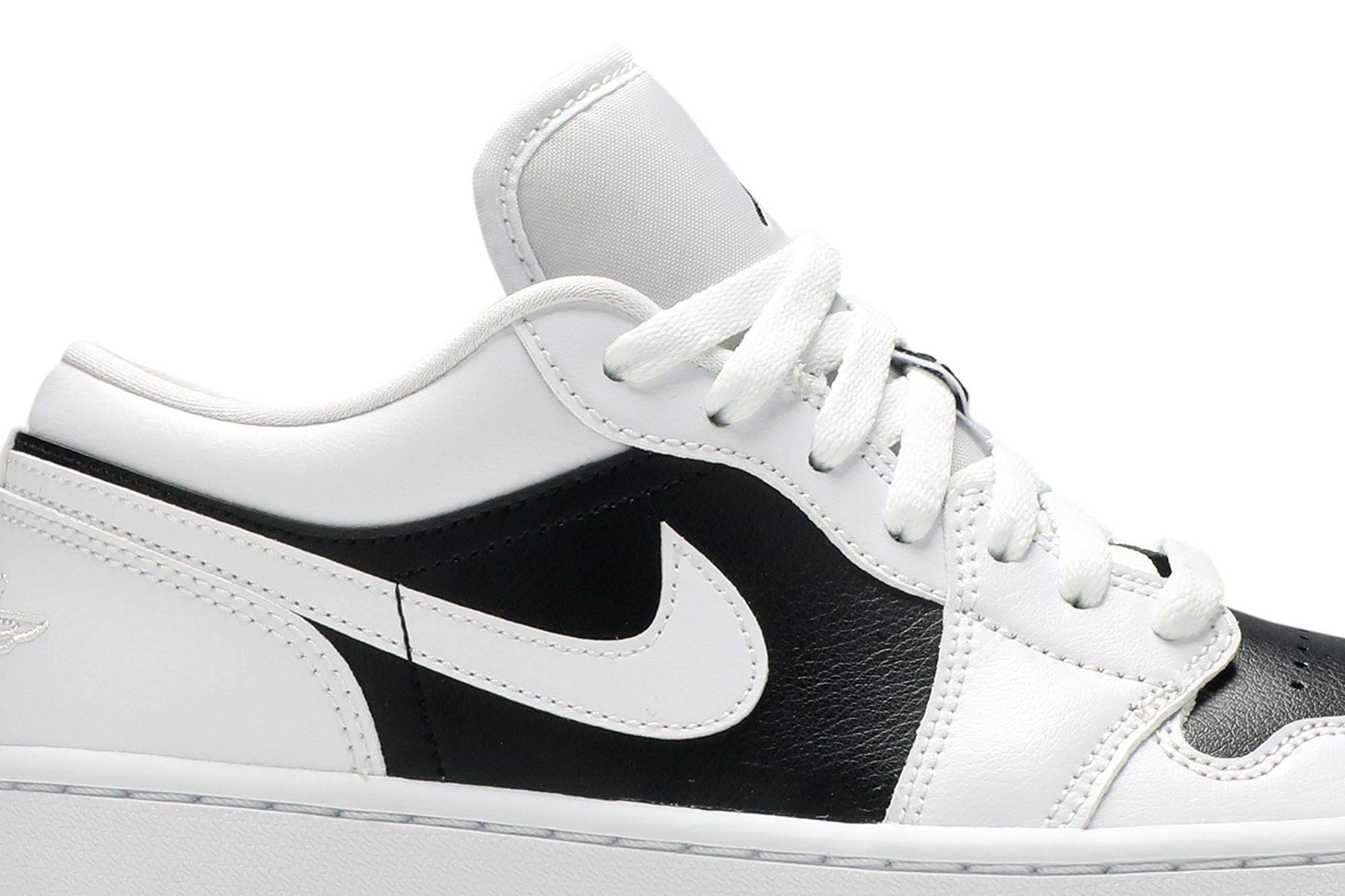 (Women) Air Jordan 1 Low Panda DC0774-100 Moroen - Image 2