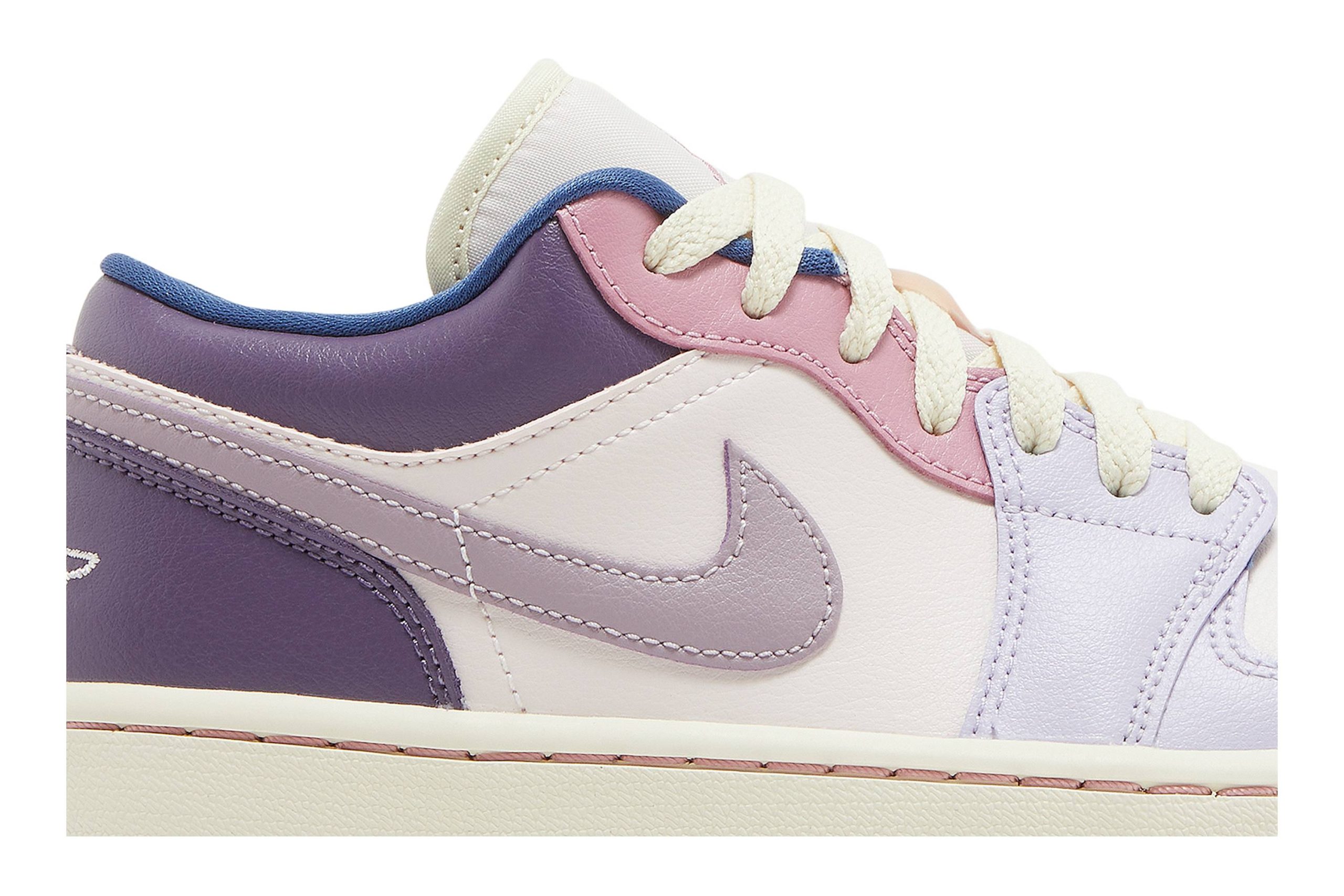(Women) Air Jordan 1 Low Pastel Plum DZ2768-651 Moroen - Image 2