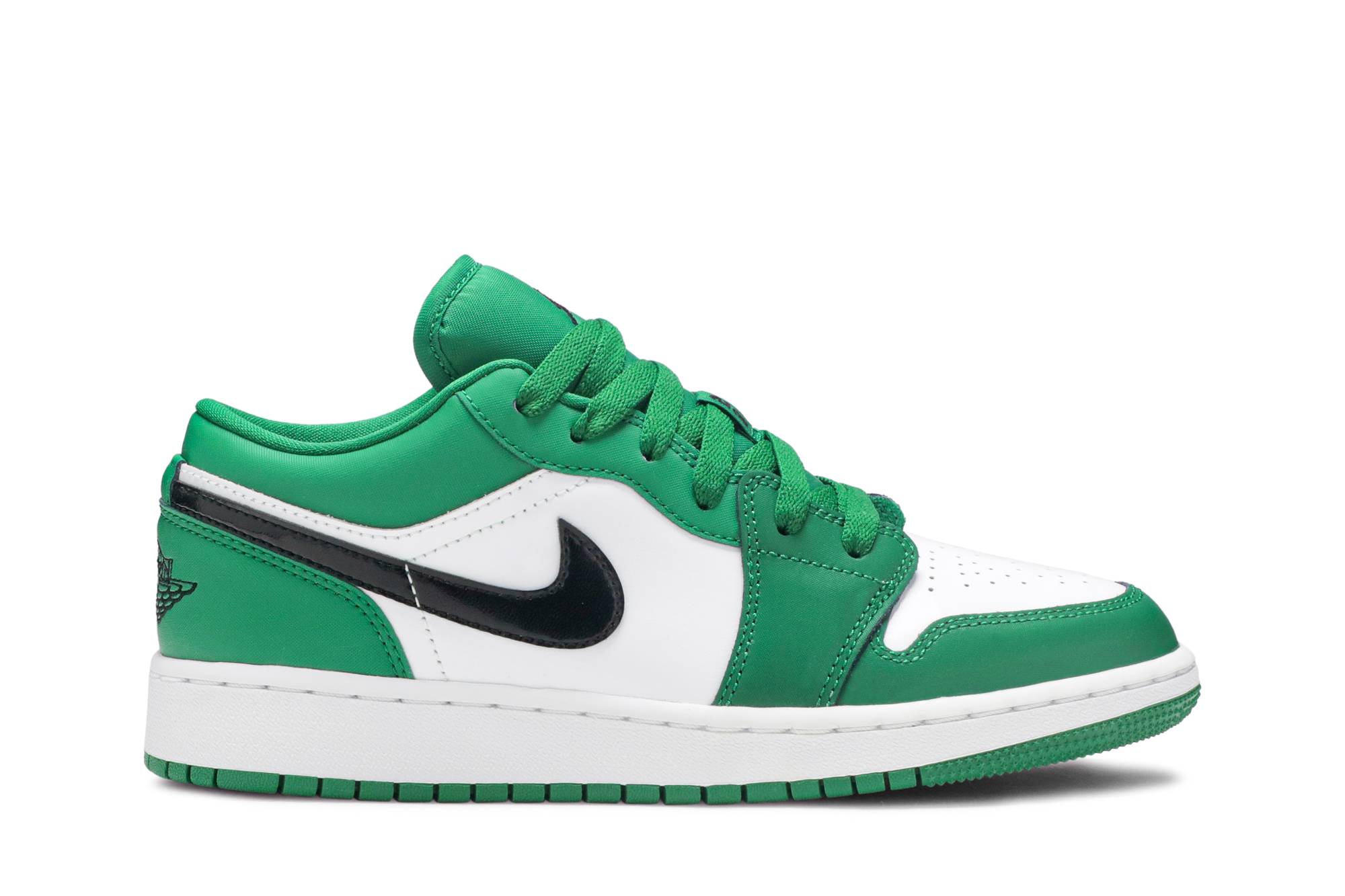 (Grade School) Air Jordan 1 Low 'Pine Green' 553560-301