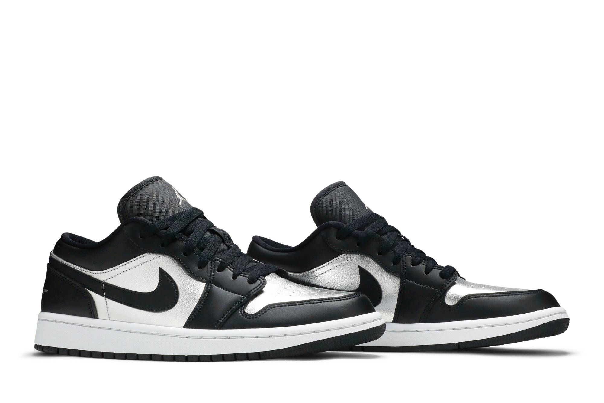 (Women) Air Jordan 1 Low SE Silver Toe DA5551-001 Moroen - Image 8