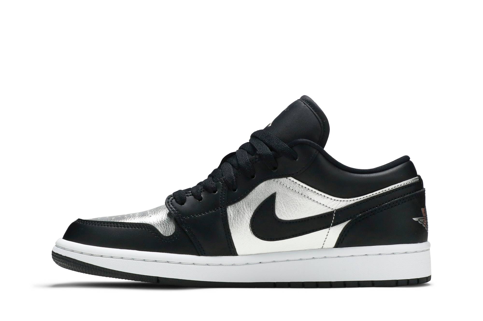 (Women) Air Jordan 1 Low SE Silver Toe DA5551-001 Moroen - Image 3