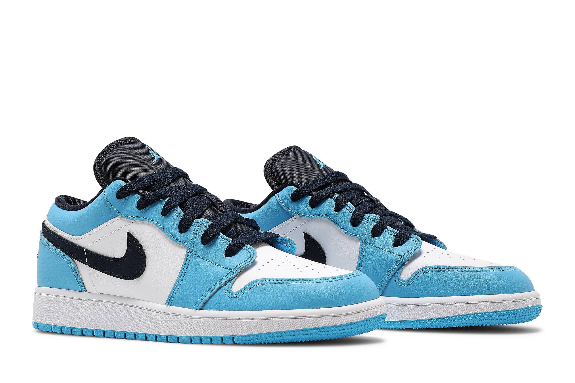 (Grade School) Air Jordan 1 Low 'UNC' 553560-144 - Imagem 8