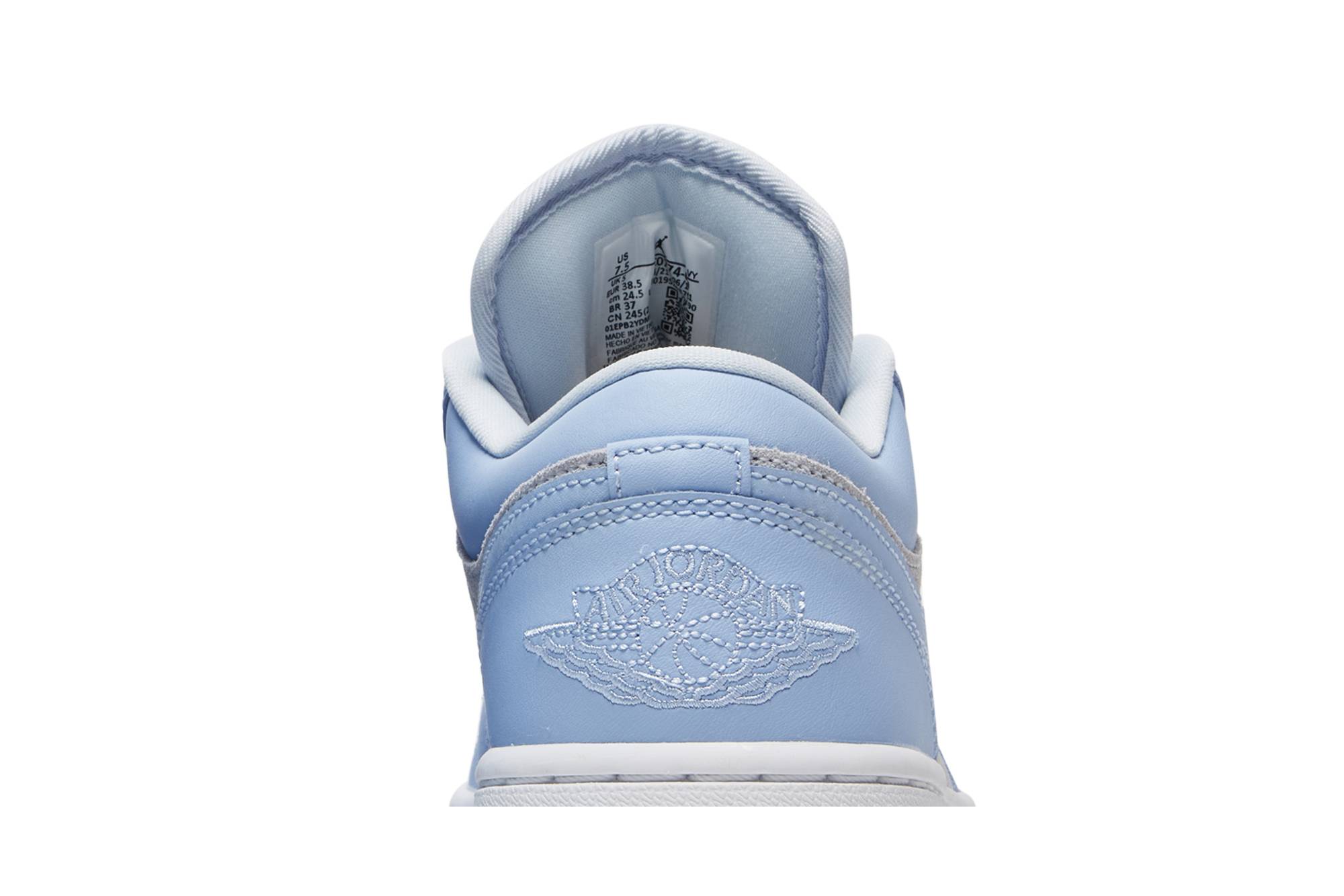 (Women) Air Jordan 1 Low University Blue DC0774-050 Moroen - Image 7