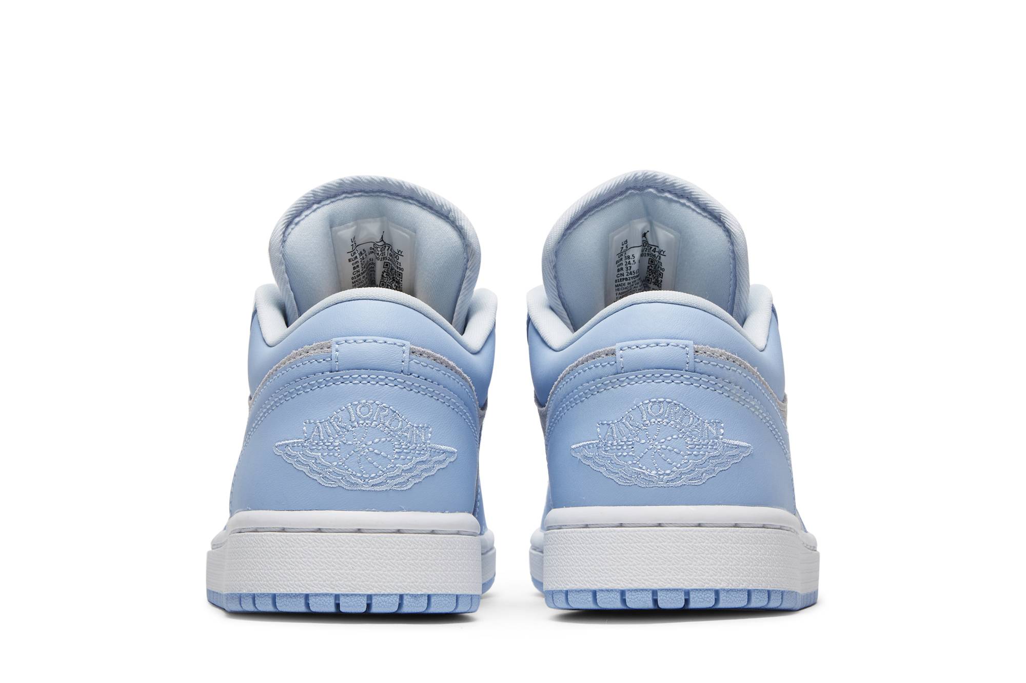 (Women) Air Jordan 1 Low University Blue DC0774-050 Moroen - Image 6