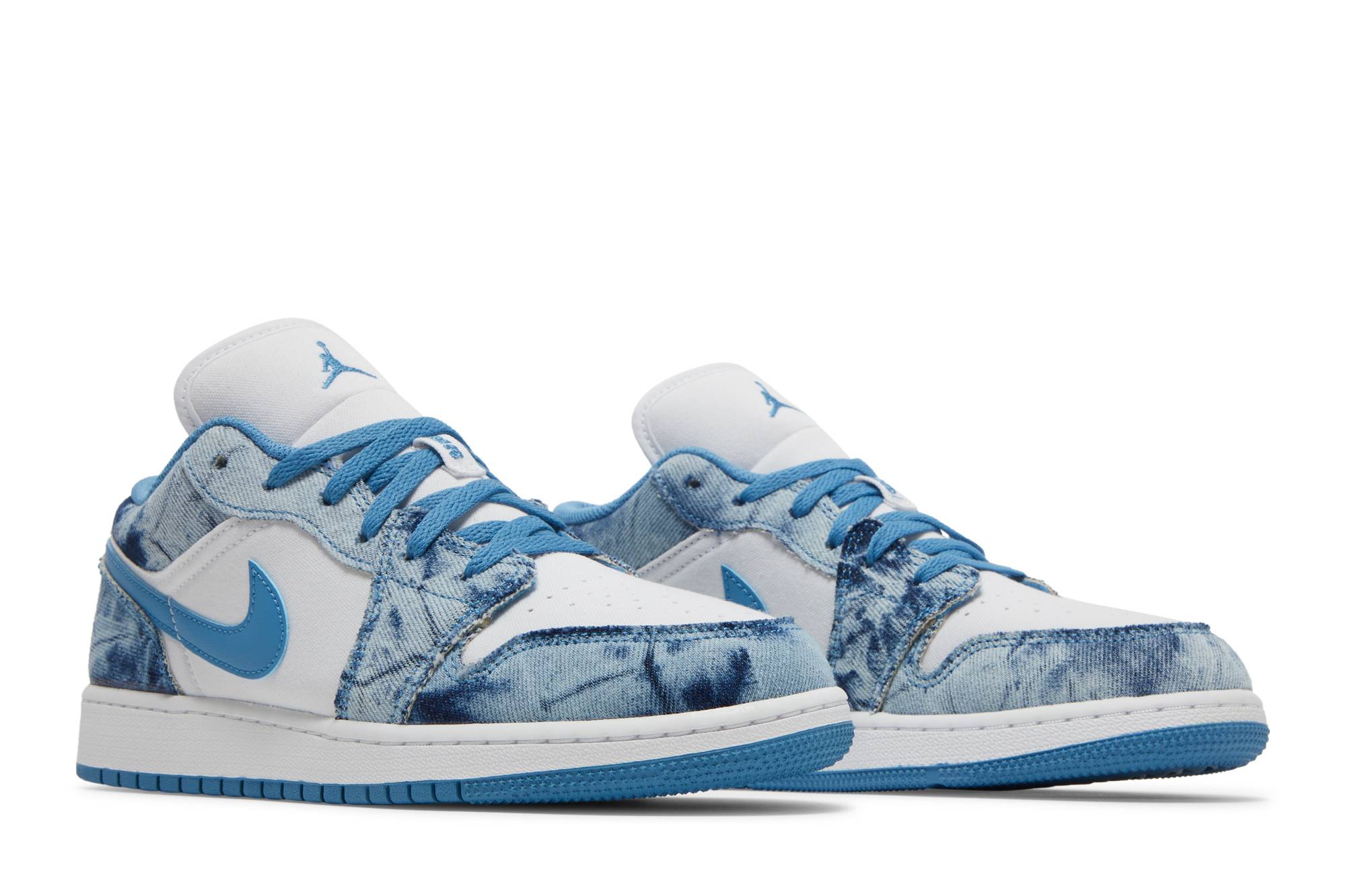 (Grade School) Air Jordan 1 Low 'Washed Denim' DM8947-100 - ภาพ 8