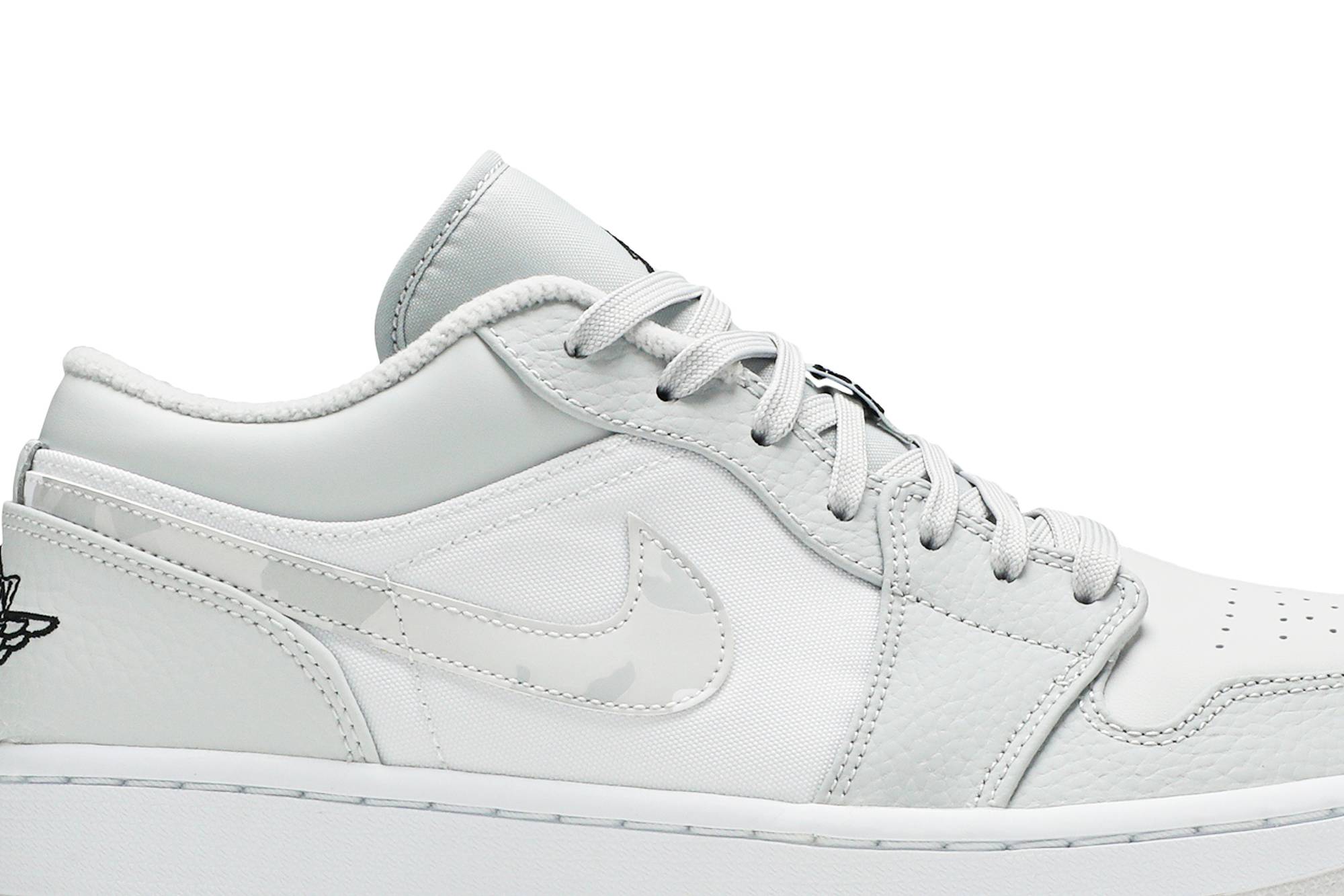 Air Jordan 1 Low White Camo DC9036-100 Moroen - Image 2