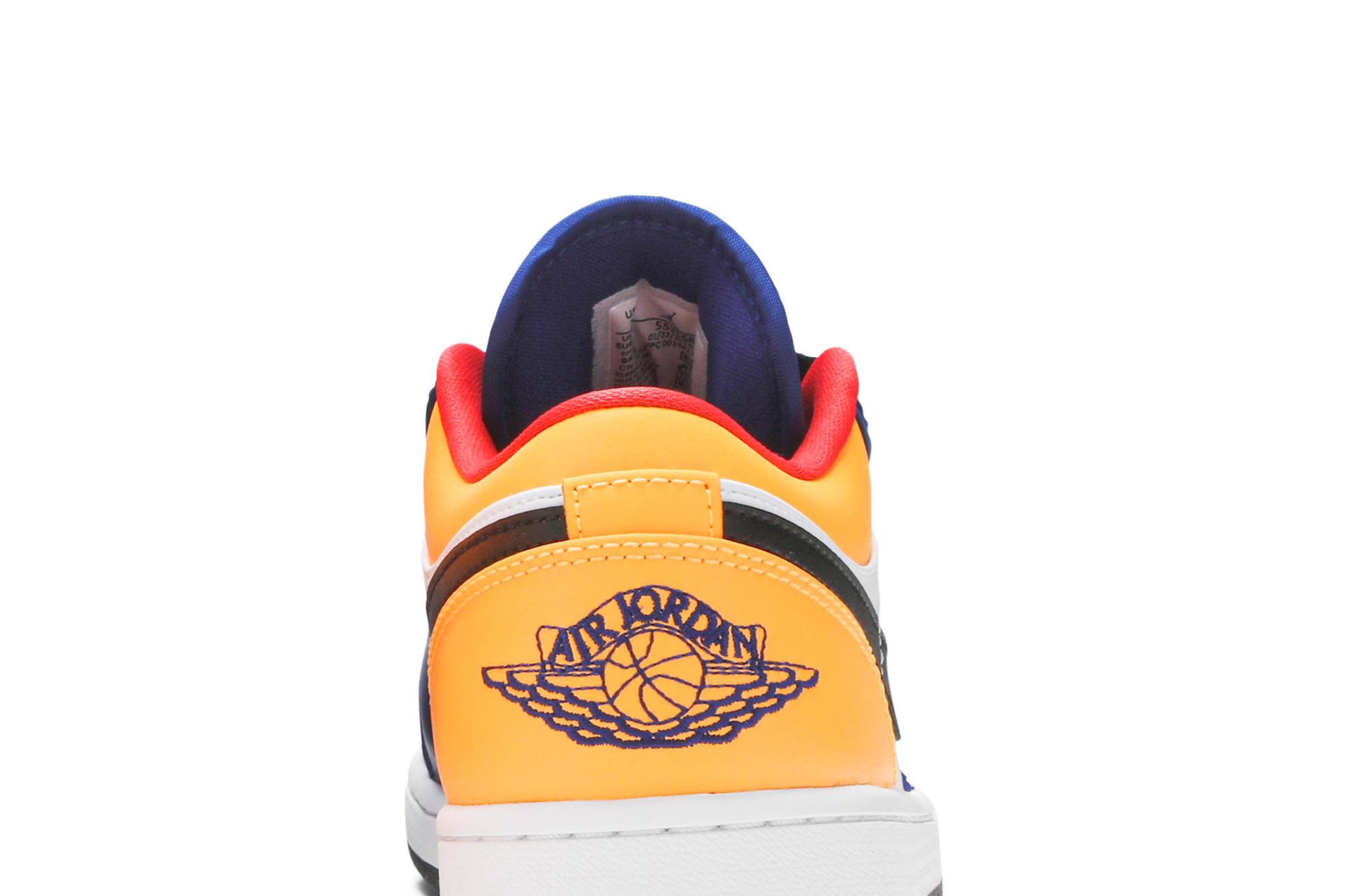 Air Jordan 1 Low 'White Deep Royal Blue' 553558-123 - Image 7