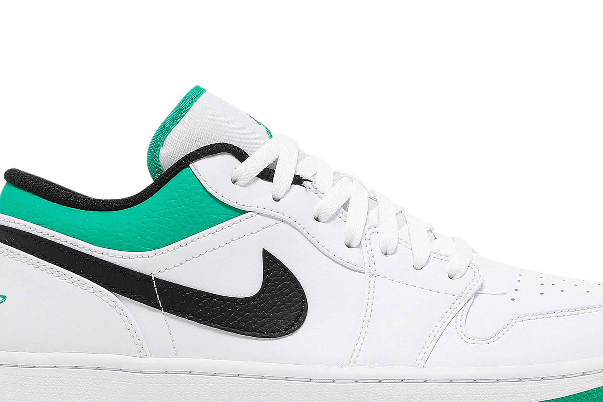 Air Jordan 1 Low 'White Lucky Green' 553558-129 - Image 2
