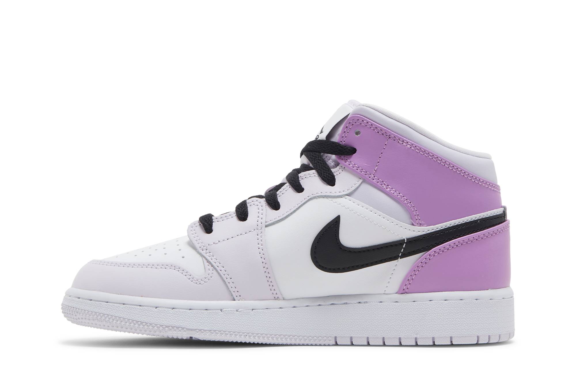 (Grade School) Air Jordan 1 Mid Barely Grape DQ8423-501 Moroen - Image 3