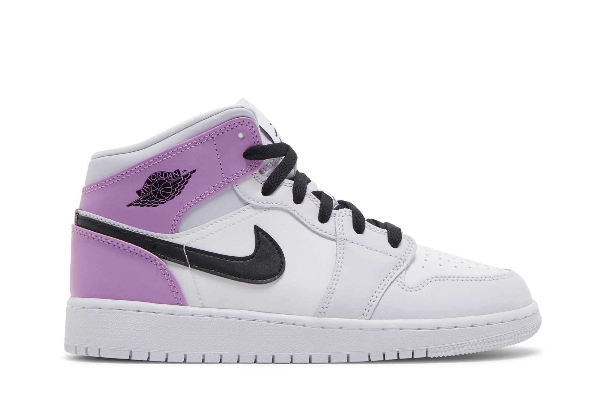 (Grade School) Air Jordan 1 Mid Barely Grape DQ8423-501 Coiloa