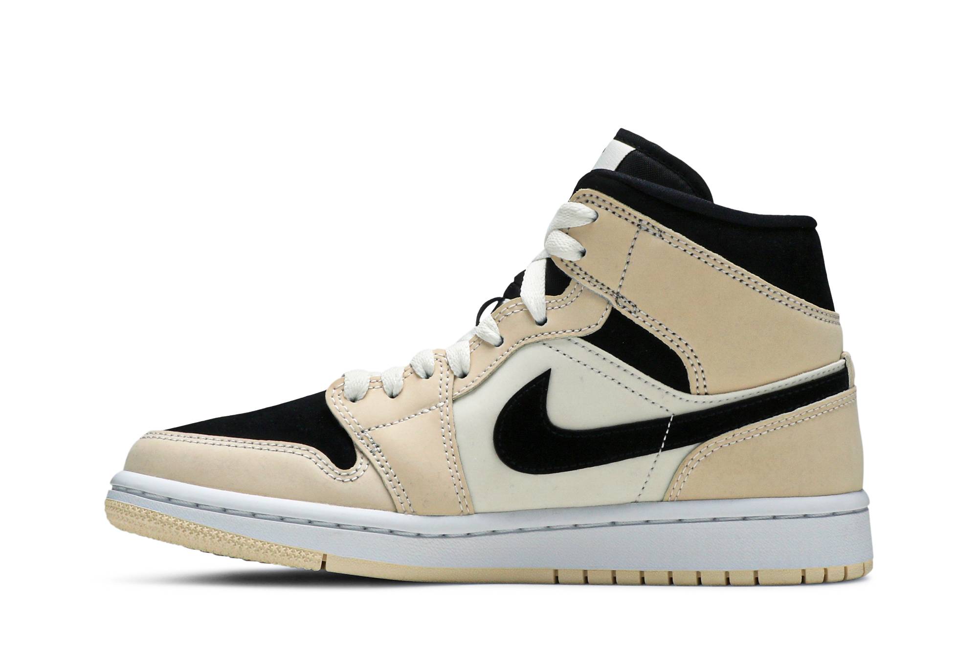 (Women) Air Jordan 1 Mid Barely Orange BQ6472-800 Moroen - Image 3