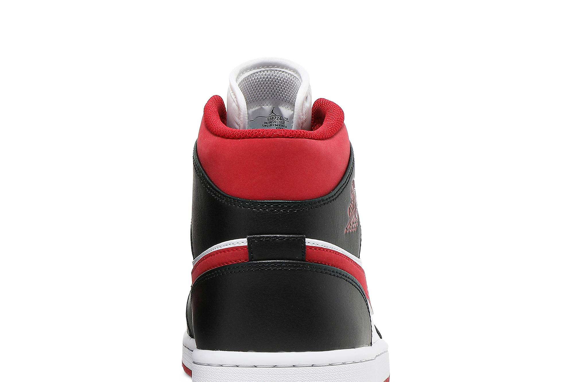 Air Jordan 1 Mid 'Black Gym Red' 554724-122 - Image 7