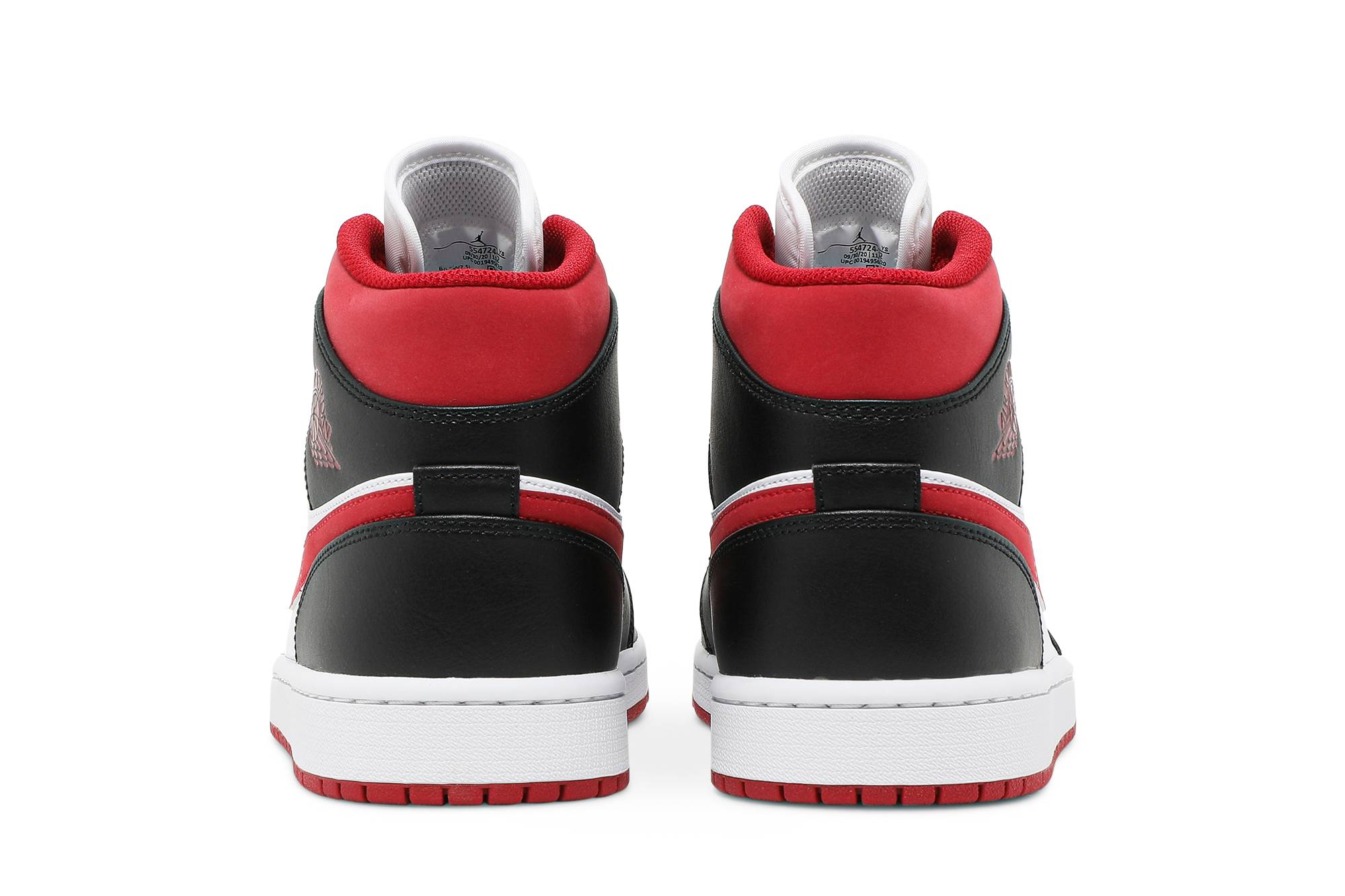 Air Jordan 1 Mid 'Black Gym Red' 554724-122 - Image 6