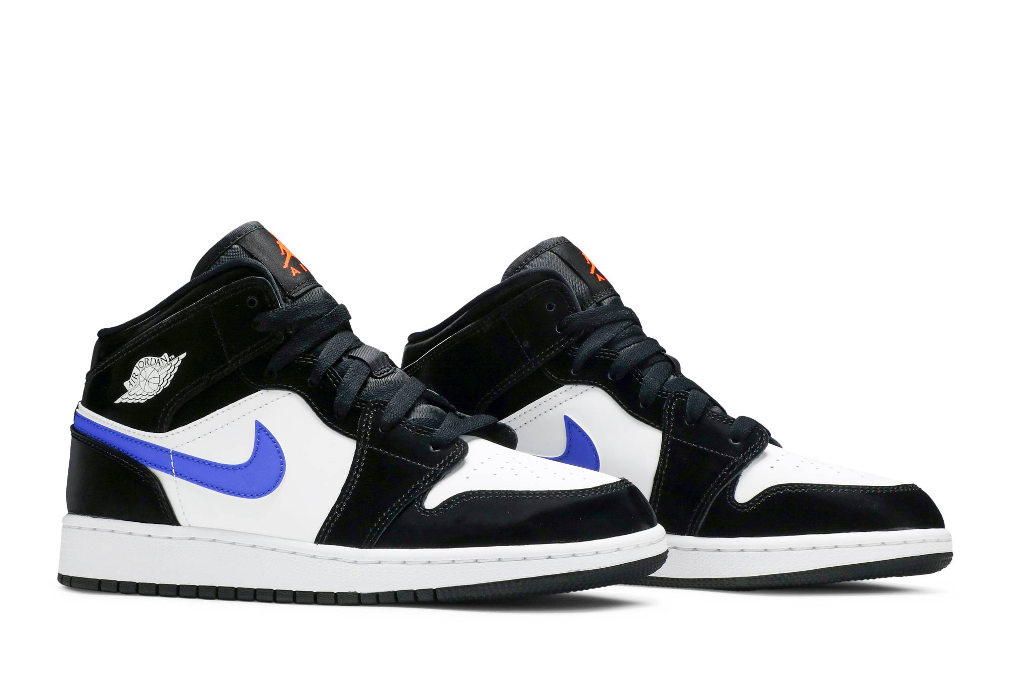 (Grade School) Air Jordan 1 Mid 'Black Racer Blue' 554725-084 - Afbeelding 8