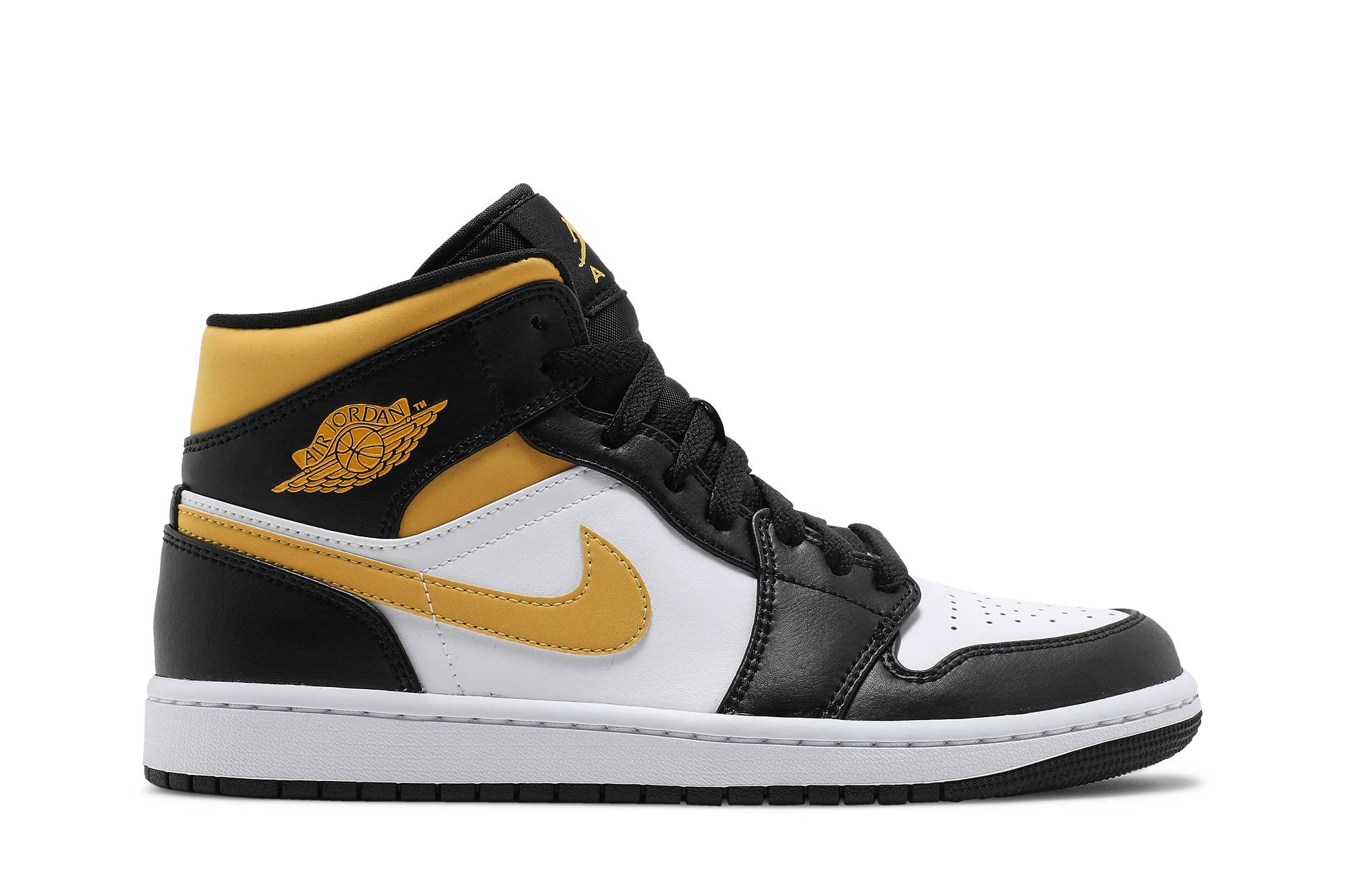 Air Jordan 1 Mid Black University Gold 554724-177 Moroen