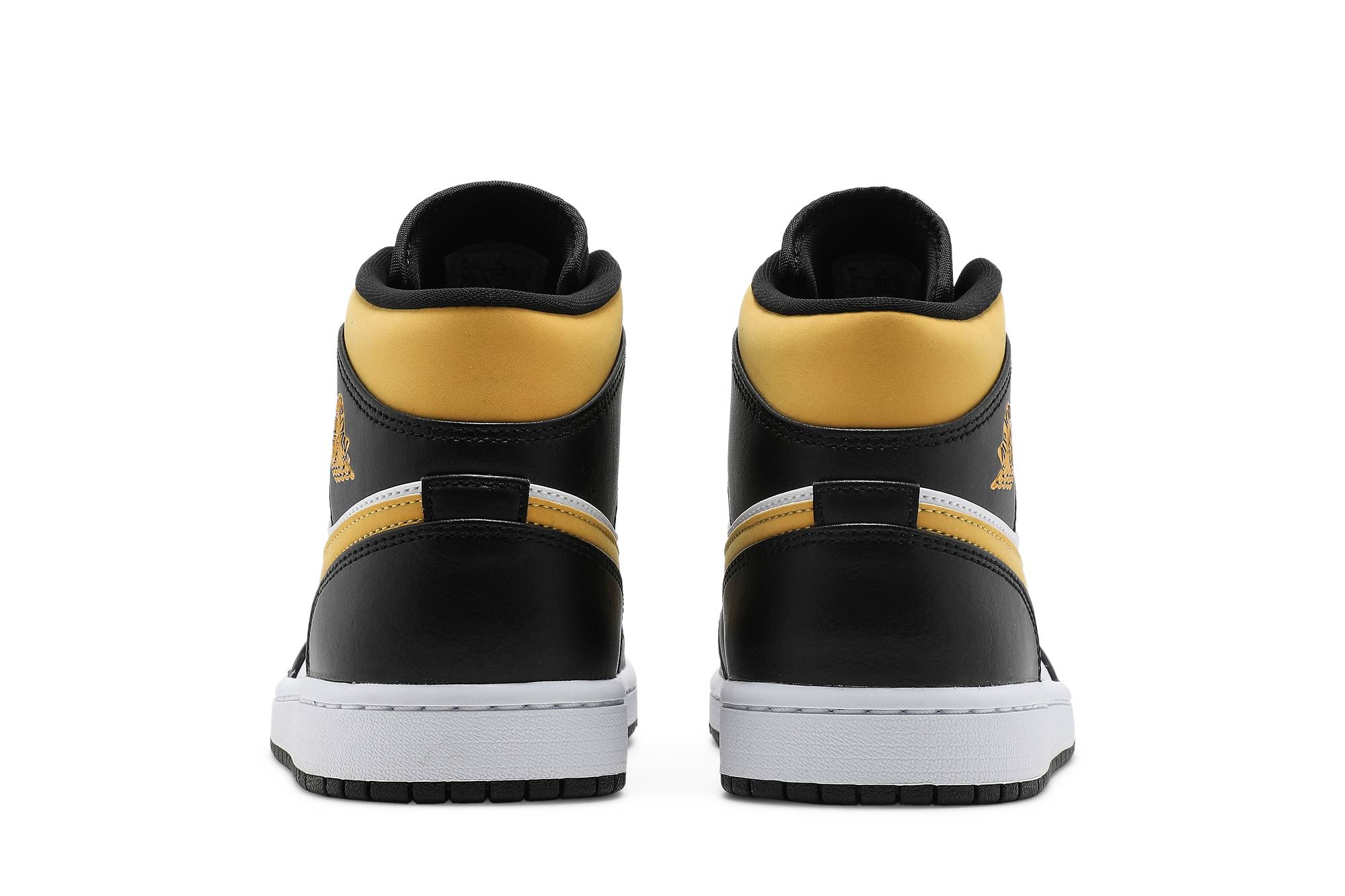 Air Jordan 1 Mid Black University Gold 554724-177 Moroen - Image 6