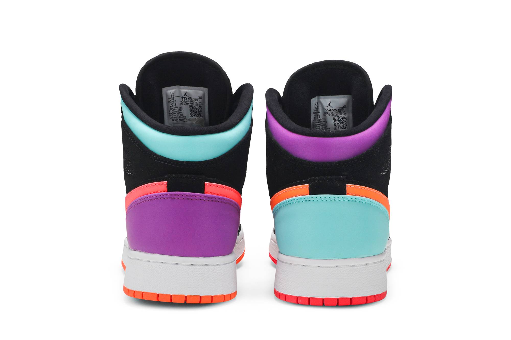(Grade School) Air Jordan 1 Mid Candy 554725-083 Moroen - Image 6