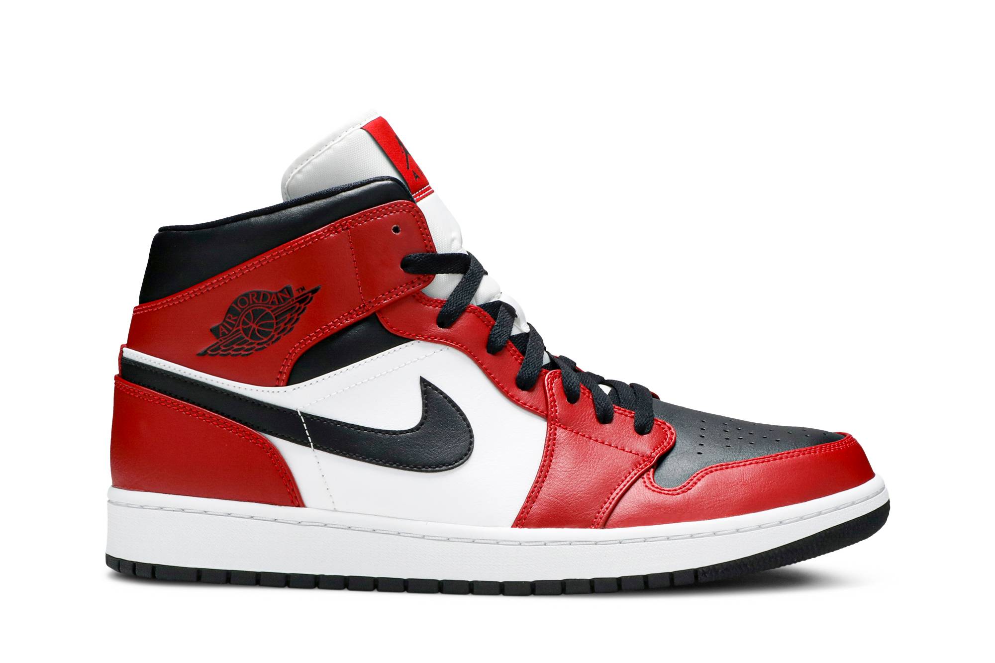 Air Jordan 1 Mid Chicago Black Toe 554724-069 Moroen