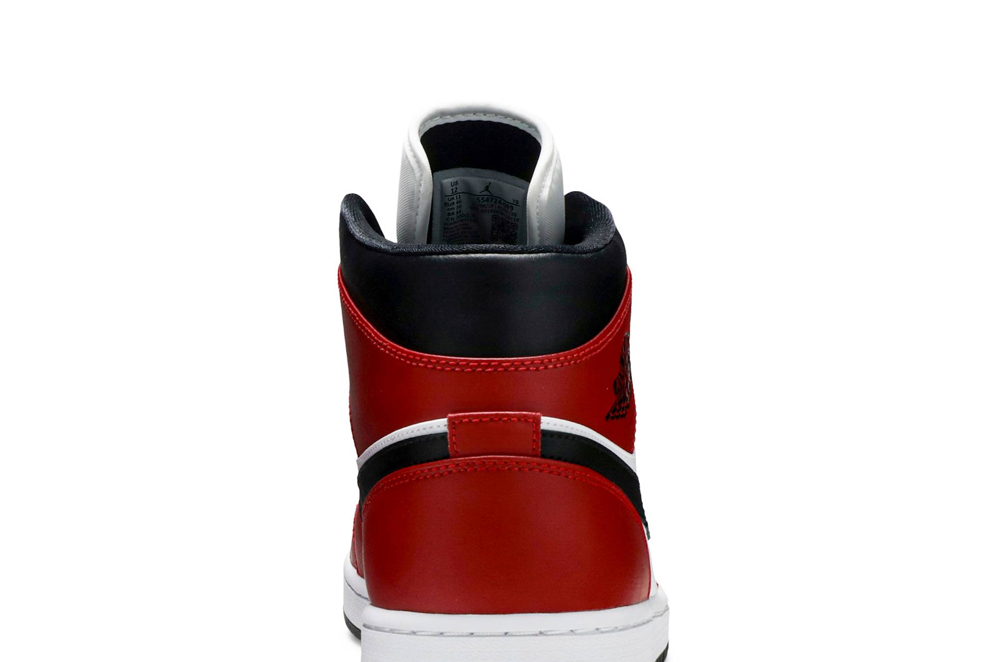 Air Jordan 1 Mid Chicago Black Toe 554724-069 Moroen - Image 7