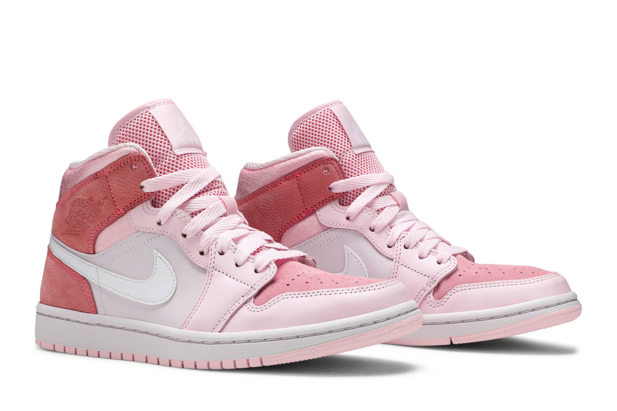 (Women) Air Jordan 1 Mid Digital Pink CW5379-600 Coiloa - Imagen 8