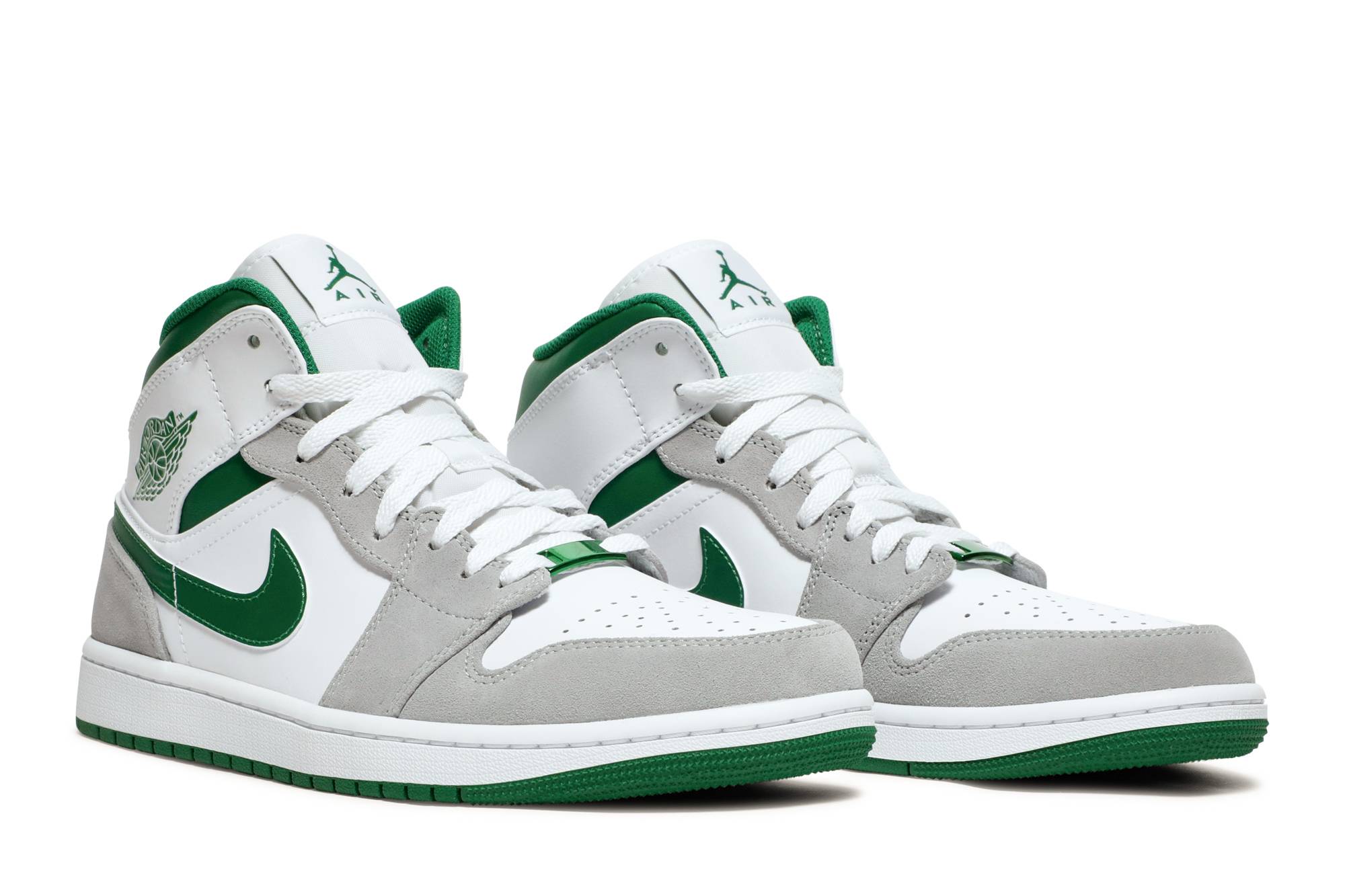 Air Jordan 1 Mid Grey Pine Green DC7294-103 Moroen - Image 8