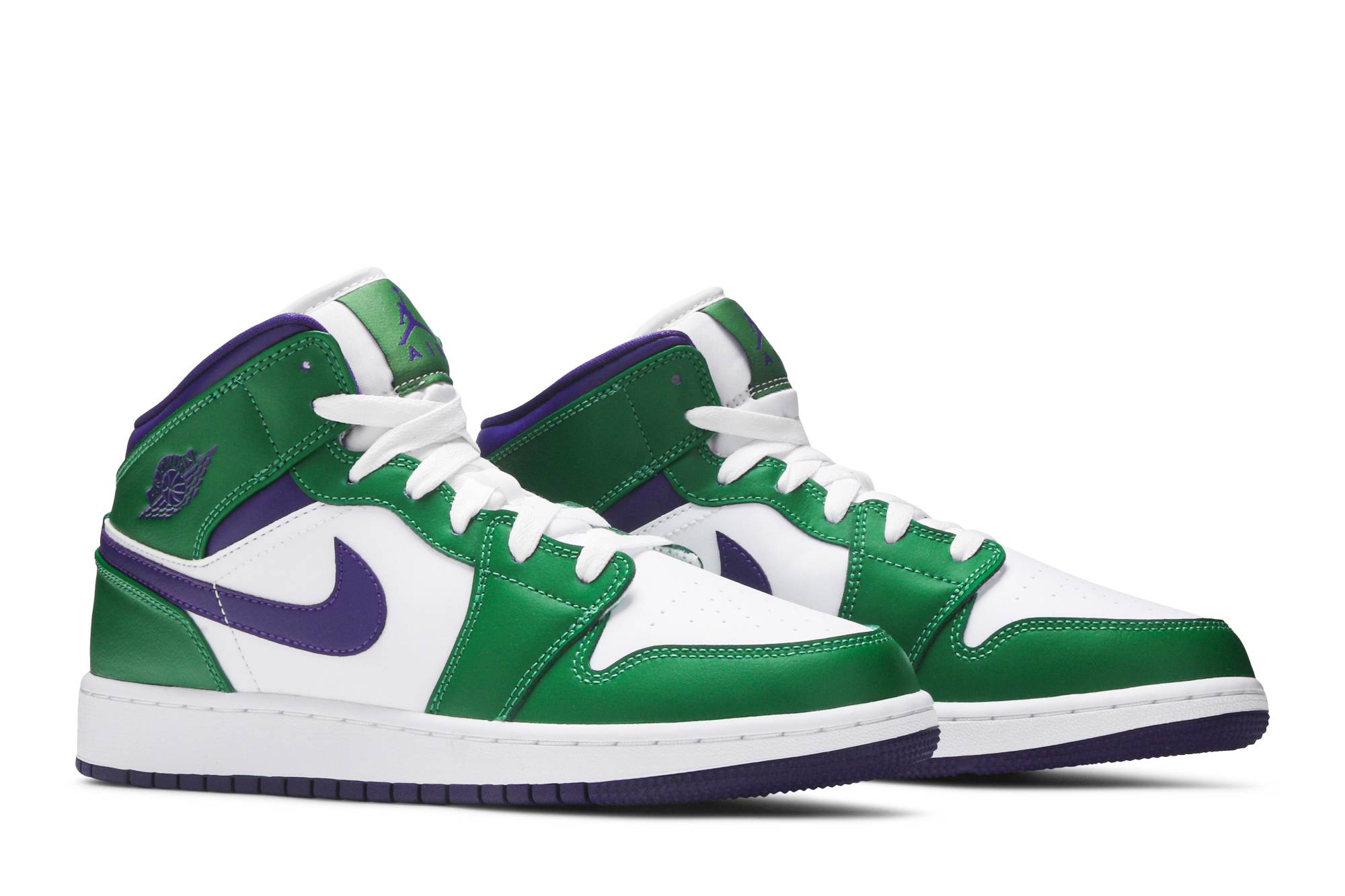 (Grade School) Air Jordan 1 Mid Hulk 554725-300 Moroen - Image 8