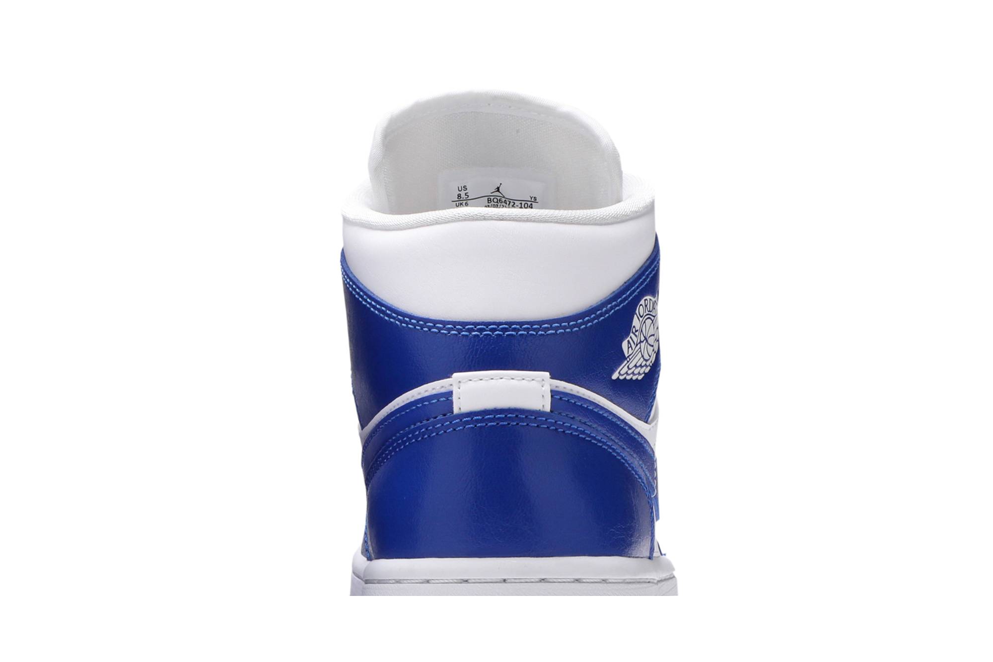 (Women) Air Jordan 1 Mid 'Kentucky Blue' BQ6472-104 - Image 7