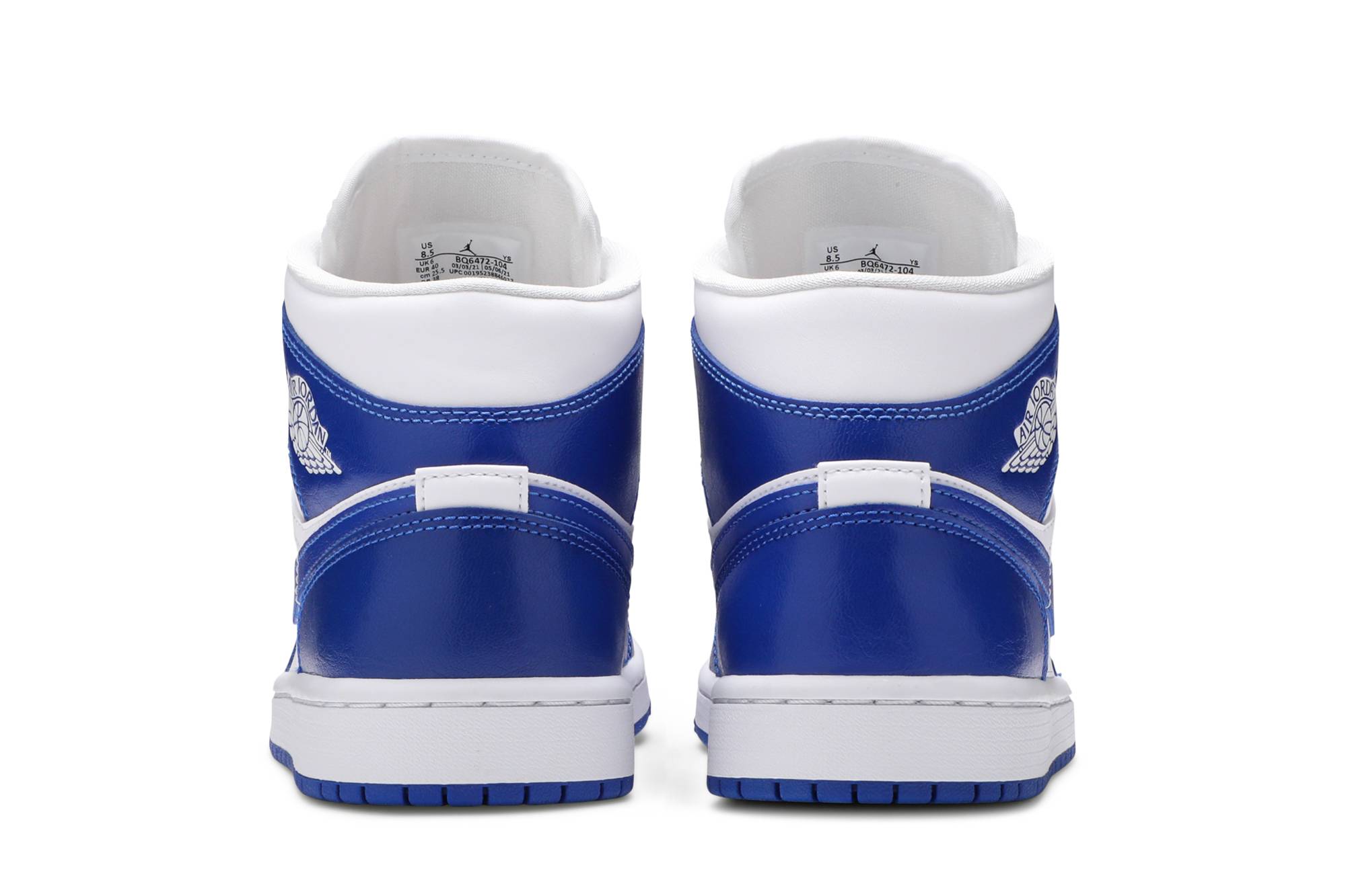 (Women) Air Jordan 1 Mid 'Kentucky Blue' BQ6472-104 - Image 6