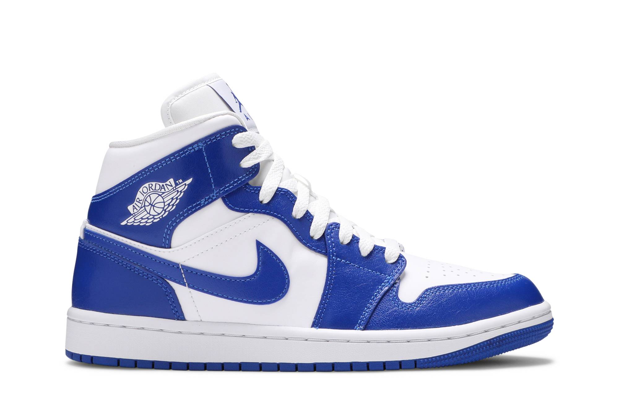 (Women) Air Jordan 1 Mid 'Kentucky Blue' BQ6472-104