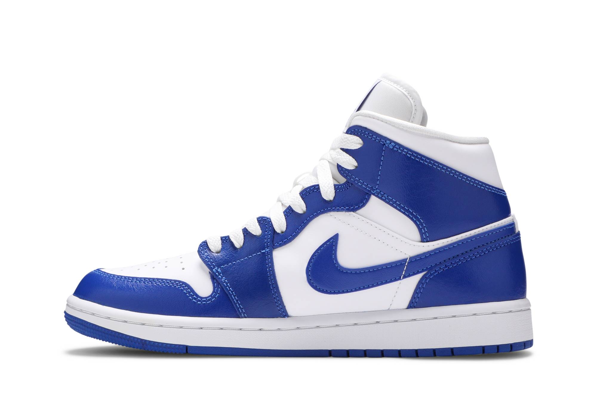 (Women) Air Jordan 1 Mid 'Kentucky Blue' BQ6472-104 - Image 3