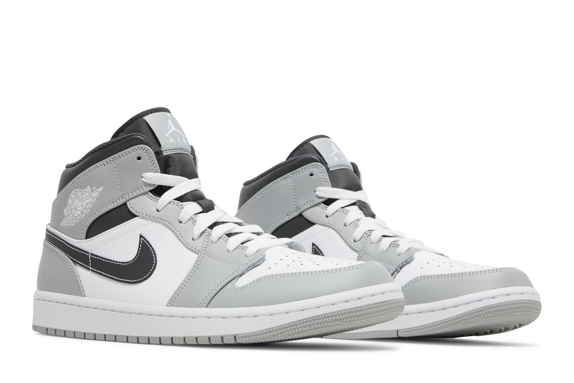 Air Jordan 1 Mid 'Light Smoke Grey' 554724-078 - Image 8