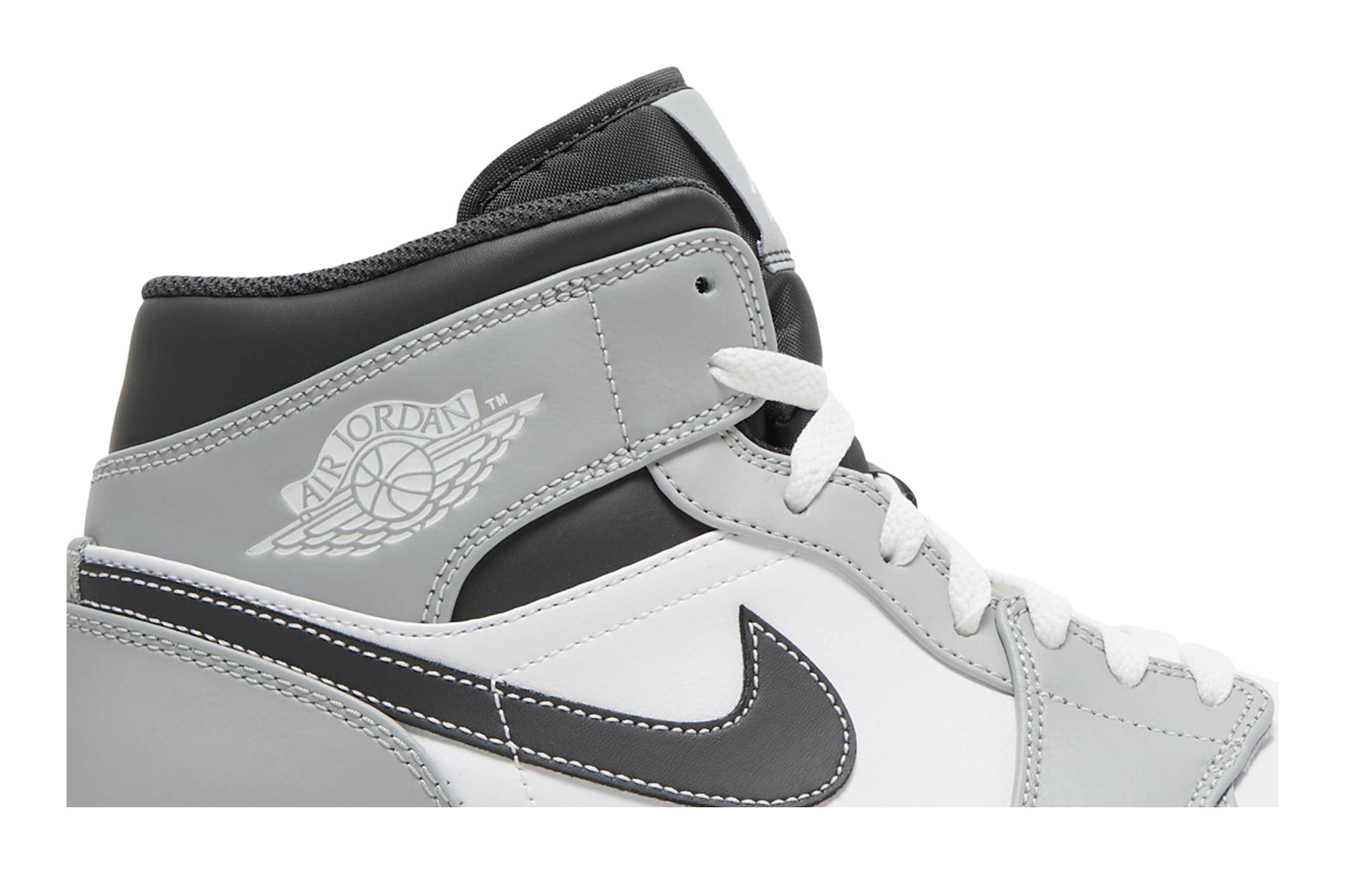 Air Jordan 1 Mid 'Light Smoke Grey' 554724-078 - Image 2